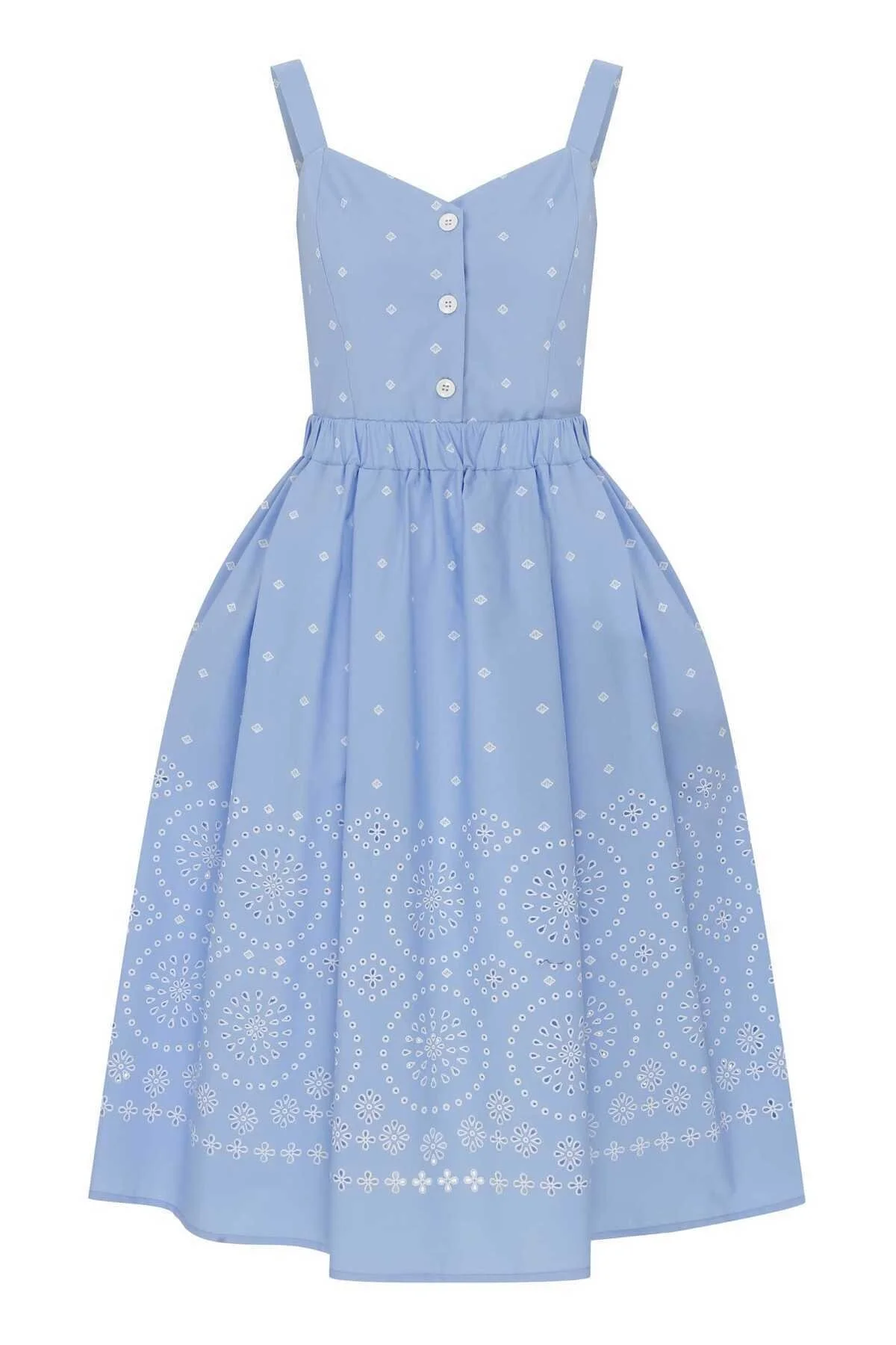 Düğmeli Günlük Elbise Standart Renk - 4