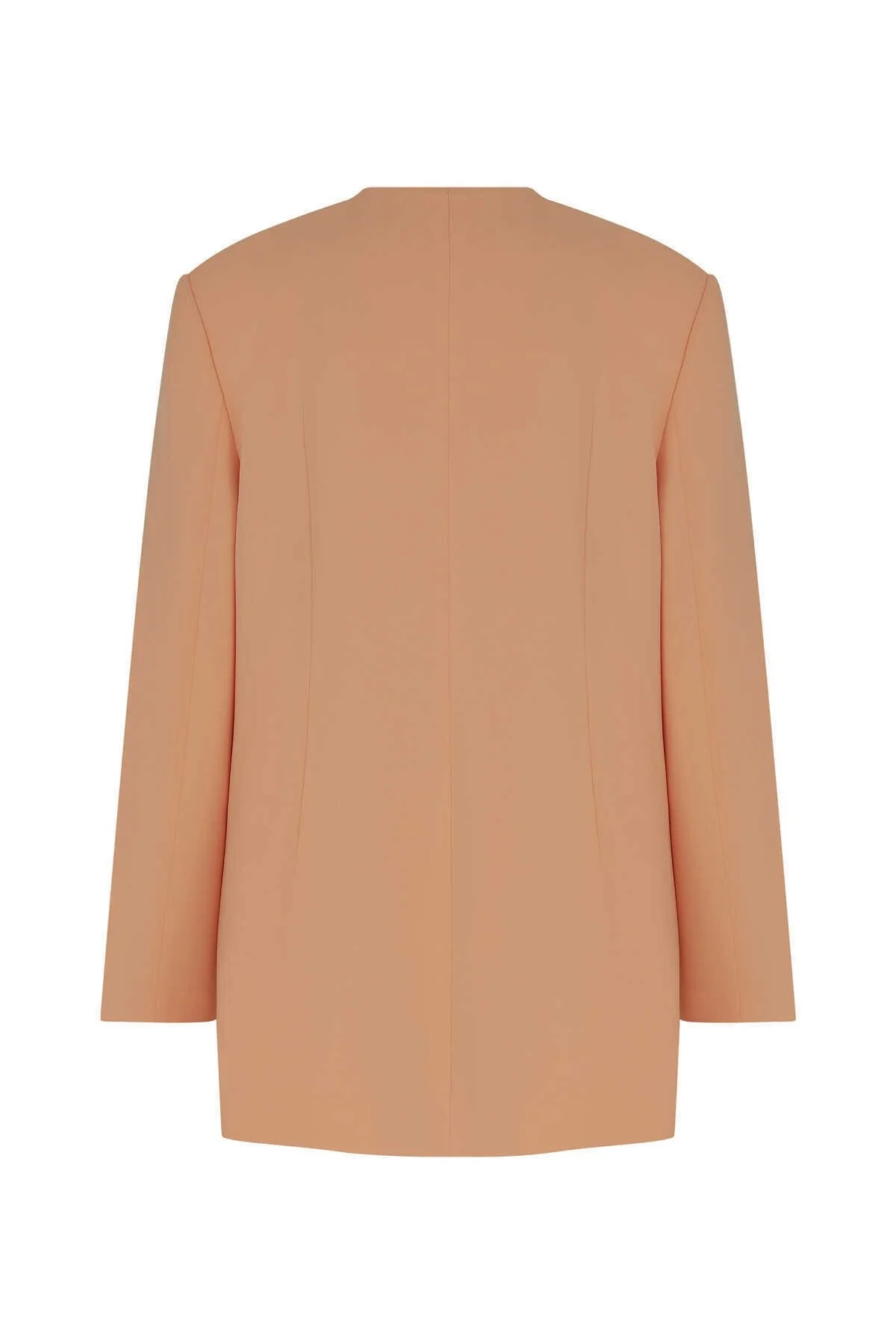 Düğmeli V Yakalı Kadın Ceket Y.Ağzı - 5