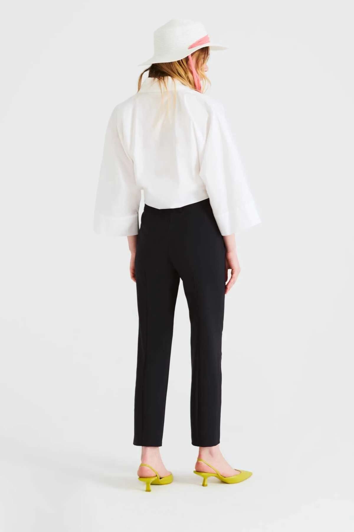 Düz Paça Kadın Pantolon Siyah - 2