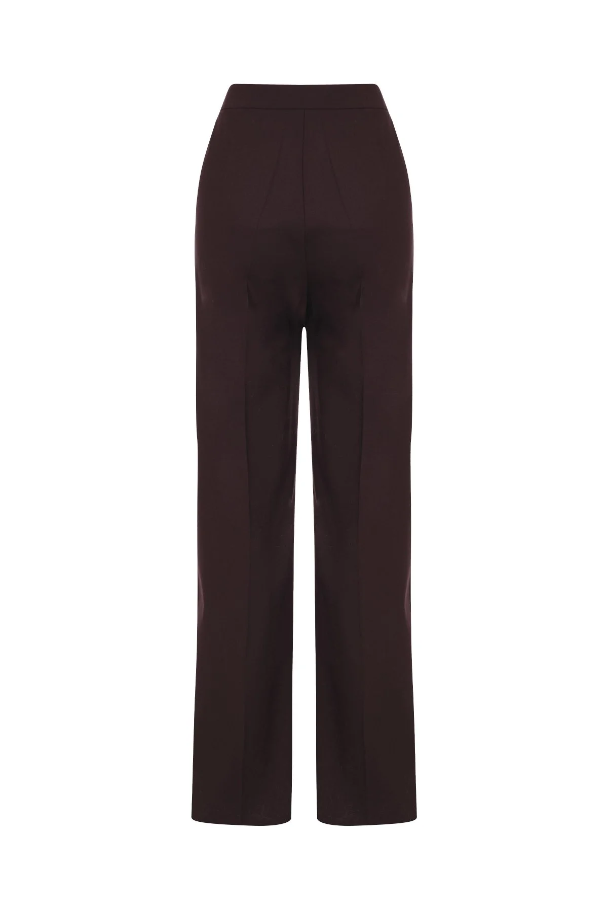 Düz Paça Pantolon Bordo - 5