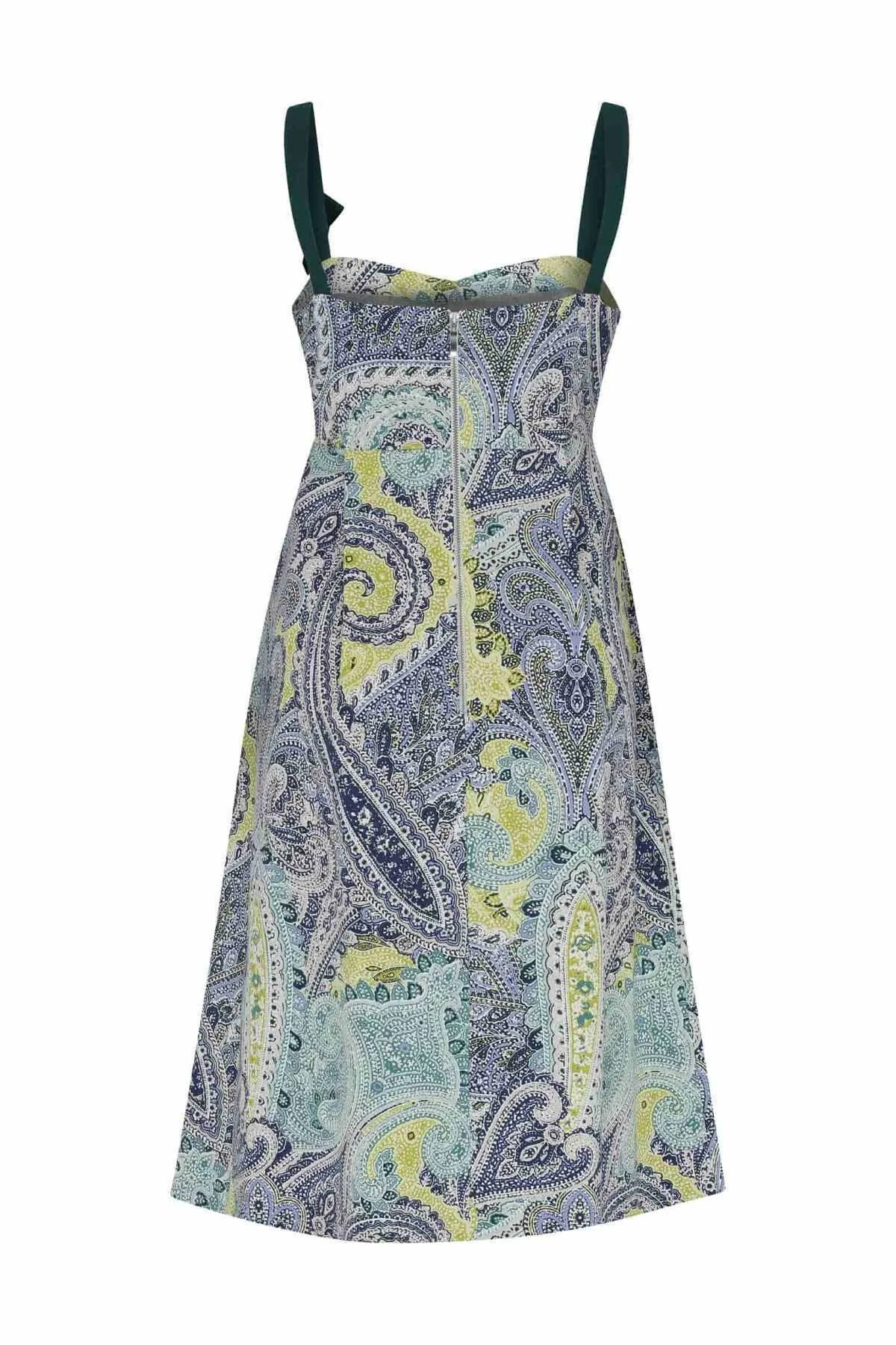 Etnik Desenli Midi Günlük Elbise Standart Renk - 5