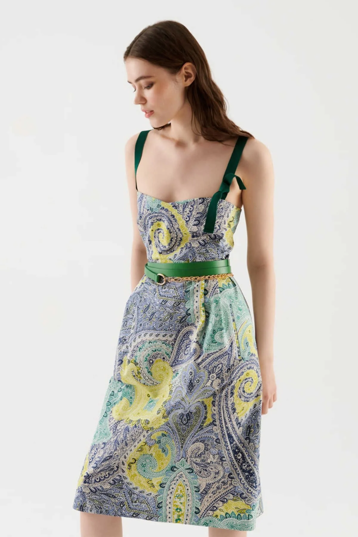 Etnik Desenli Midi Günlük Elbise Standart Renk - 2