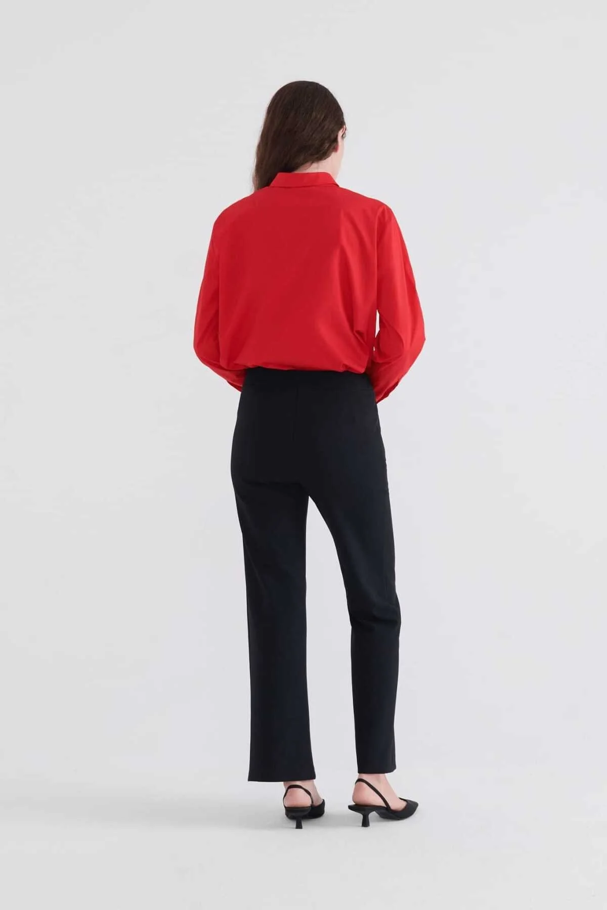  Fermuar Cepli Kadın Pantolon Siyah - 2