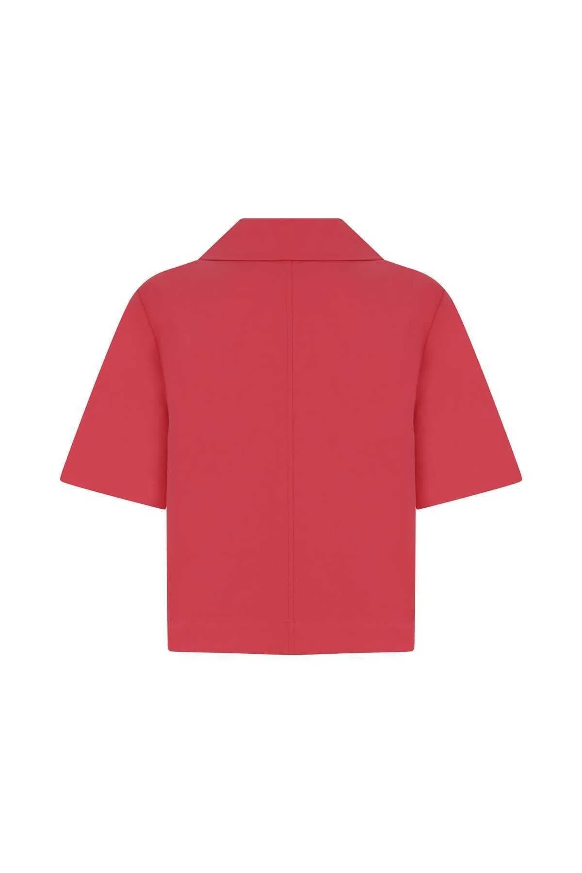 Fermuarlı Kadın Ceket Pembe - 5