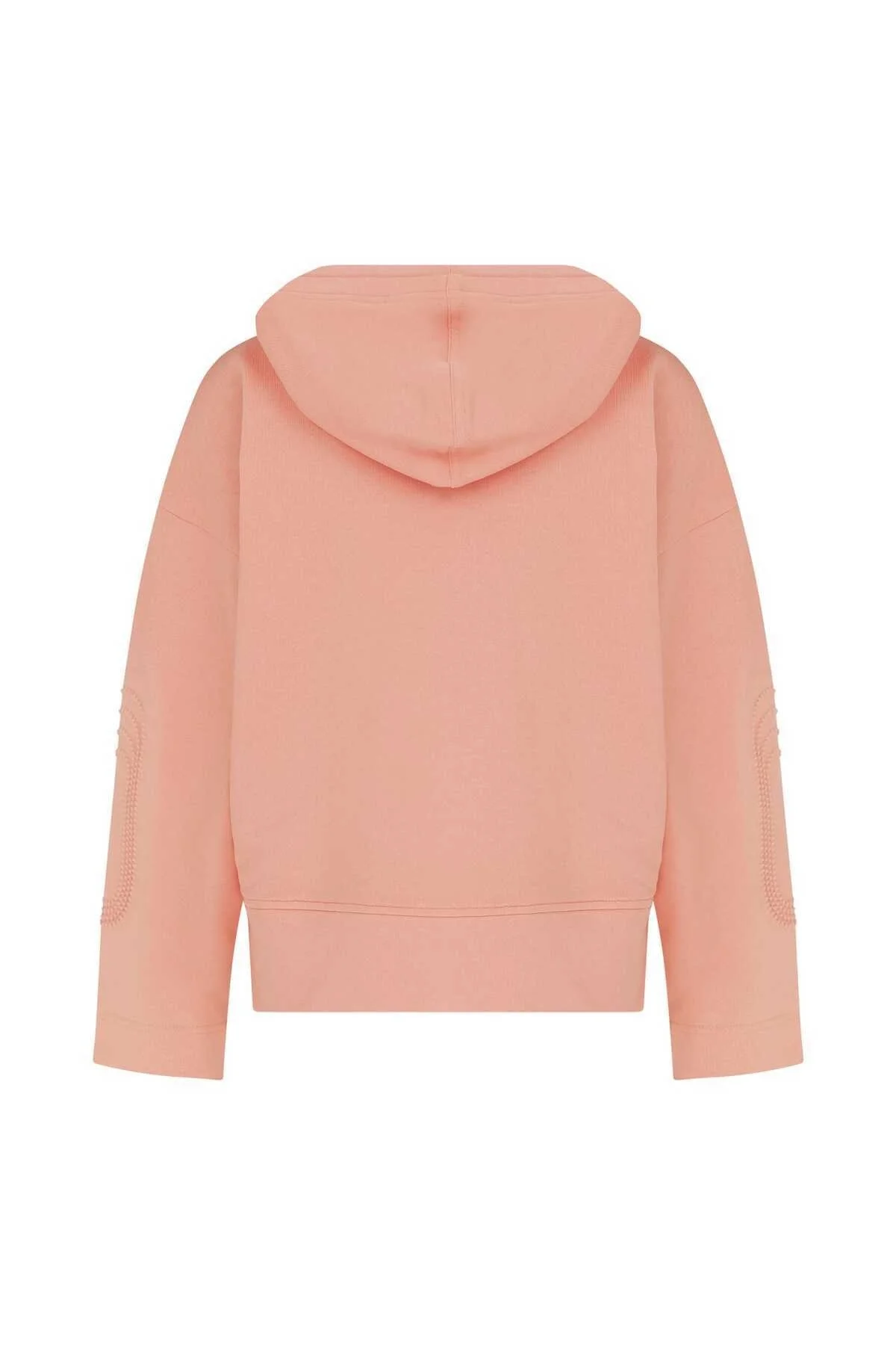  Fermuarlı Kadın Sweatshirt Somon - 5