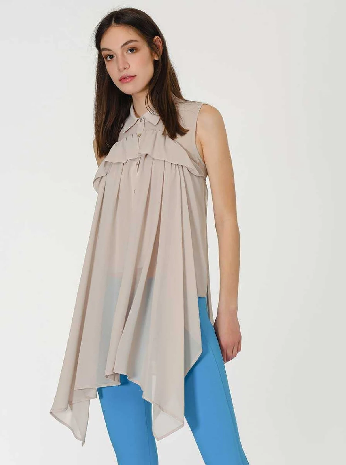 Fırfırlı Bluz Taş - 4