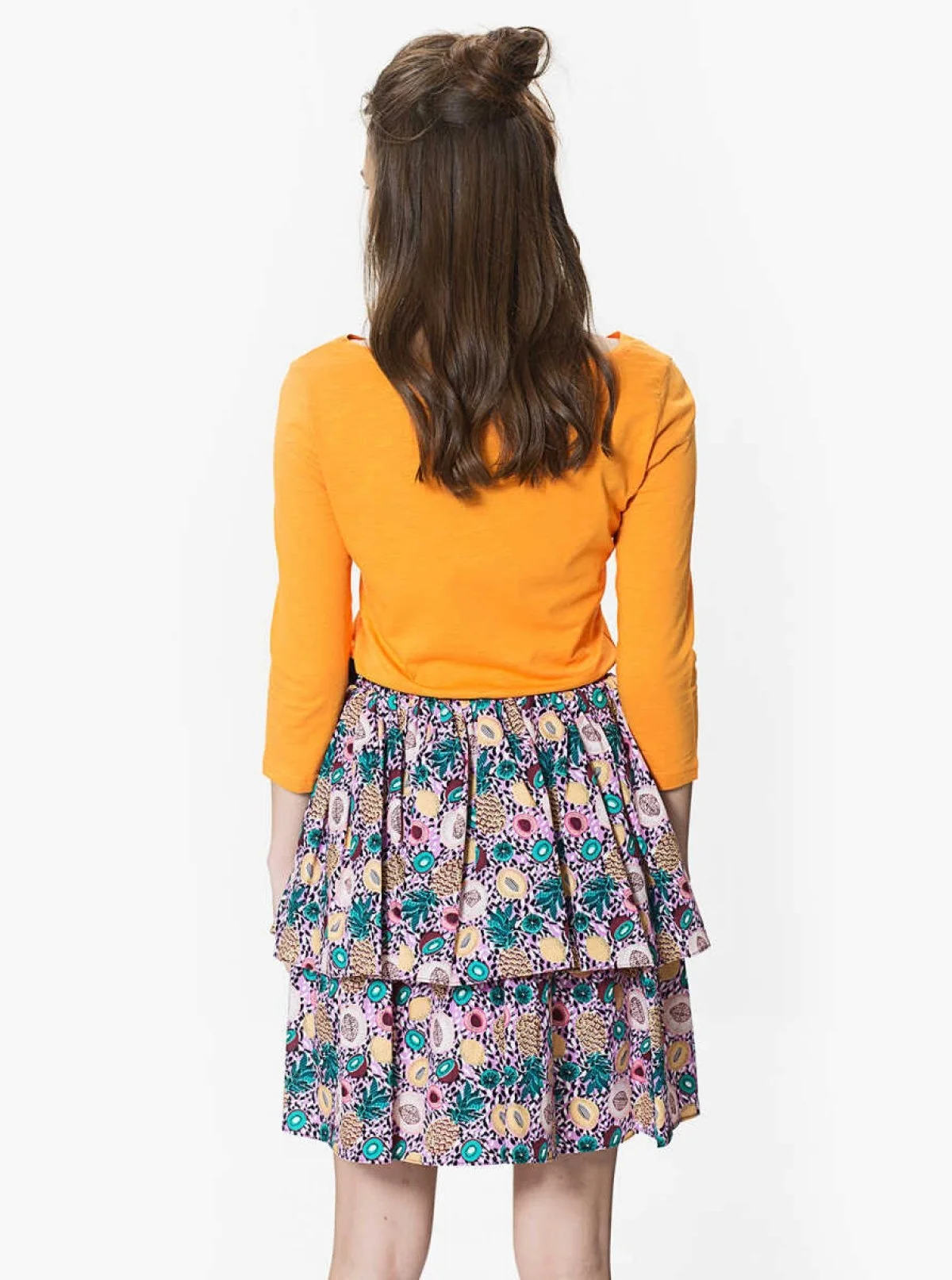 Fiyonk Detaylı Renkli Etek Orginal - 2