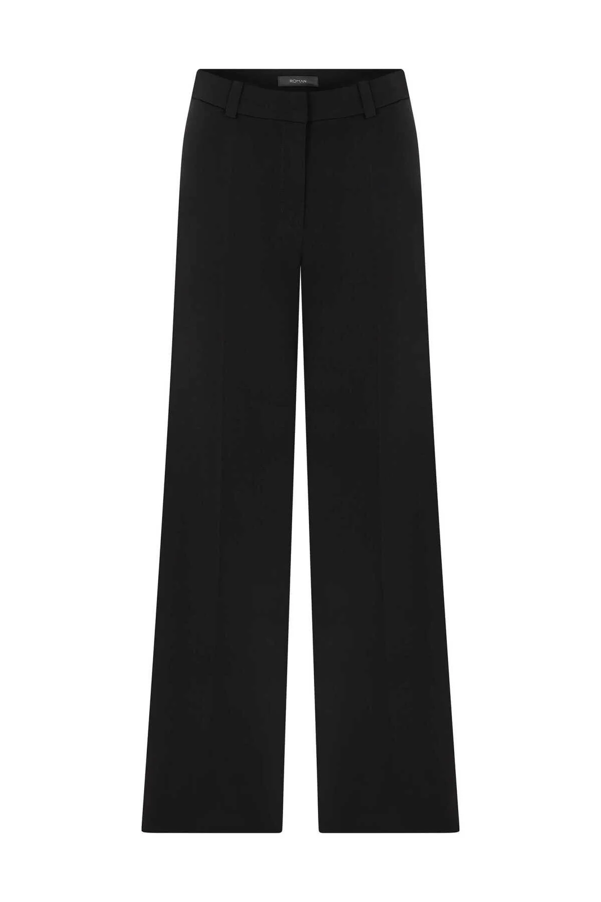  Geniş Paça Kadın Pantolon Siyah - 1