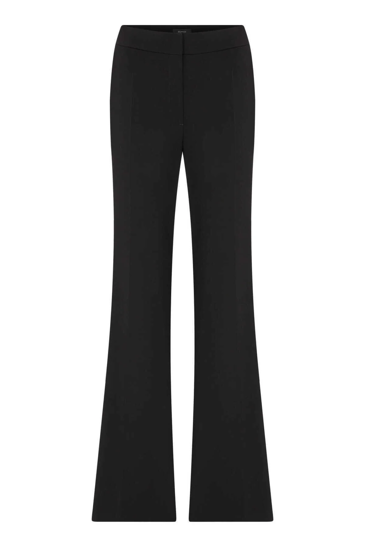  Geniş Paça Kadın Pantolon Siyah - 4