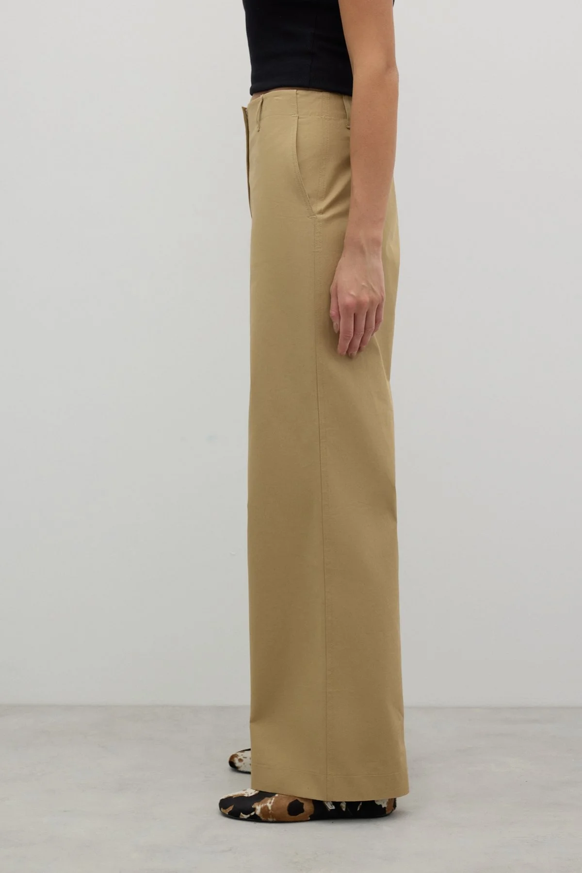 Geniş Paça Pantolon Kahve - 4