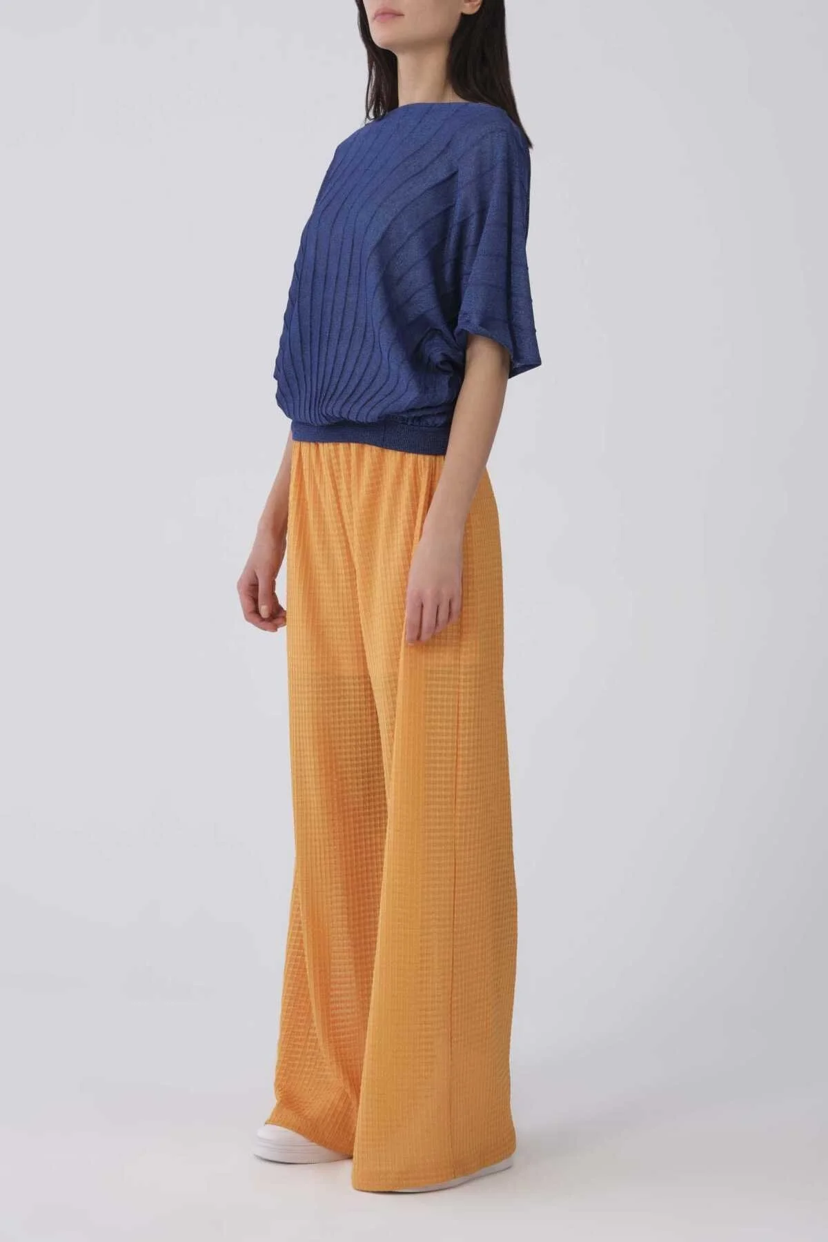 Geniş Paça Pantolon Oranj - 3