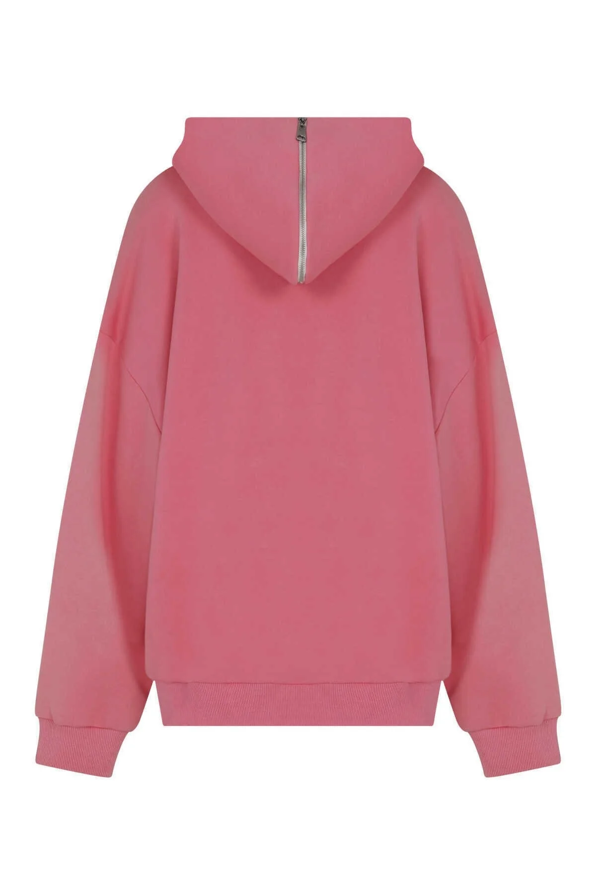  Hoodie Baskılı Kadın Sweatshirt Pembe - 5