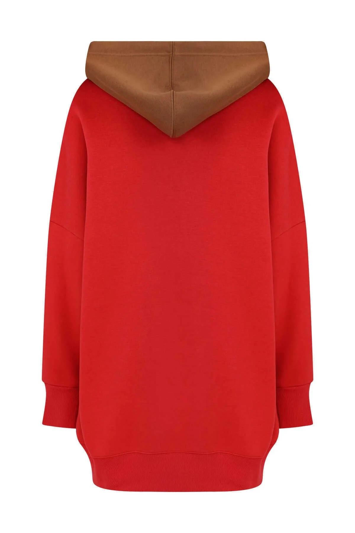  Hoodie Fermuarlı Kadın Sweatshirt Standart Renk - 5