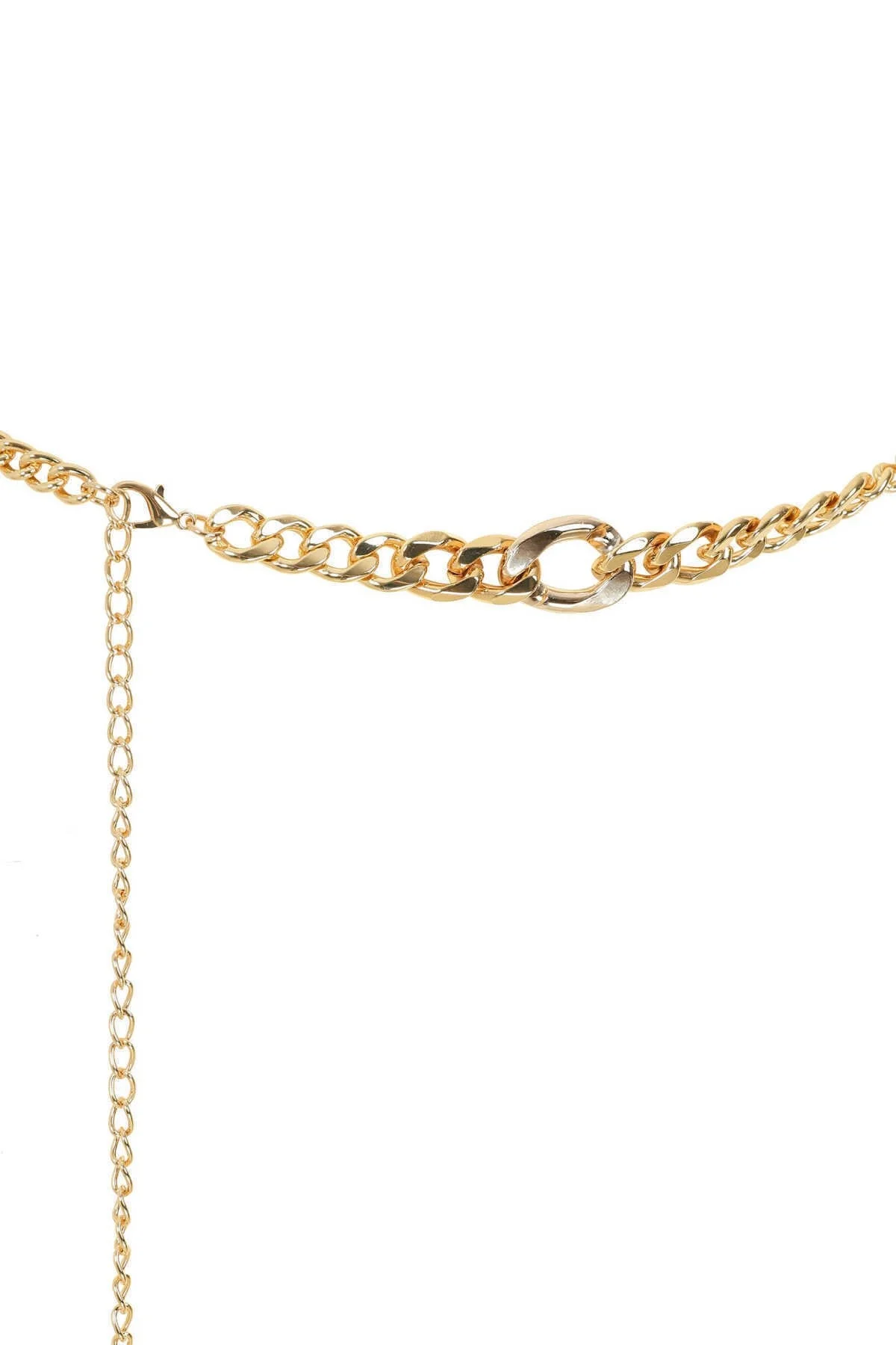  İnci Detaylı Zincir Kadın Kemer Gold - 1