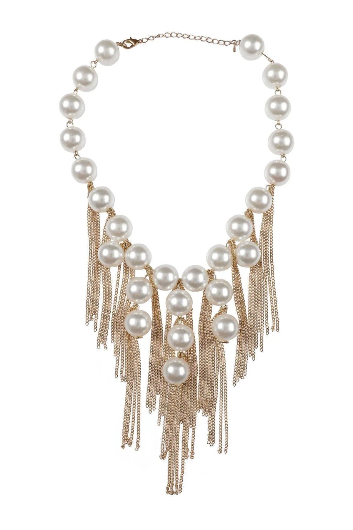  İnci Ve Püskül Detaylı Kadın Kolye Standart Renk - 1