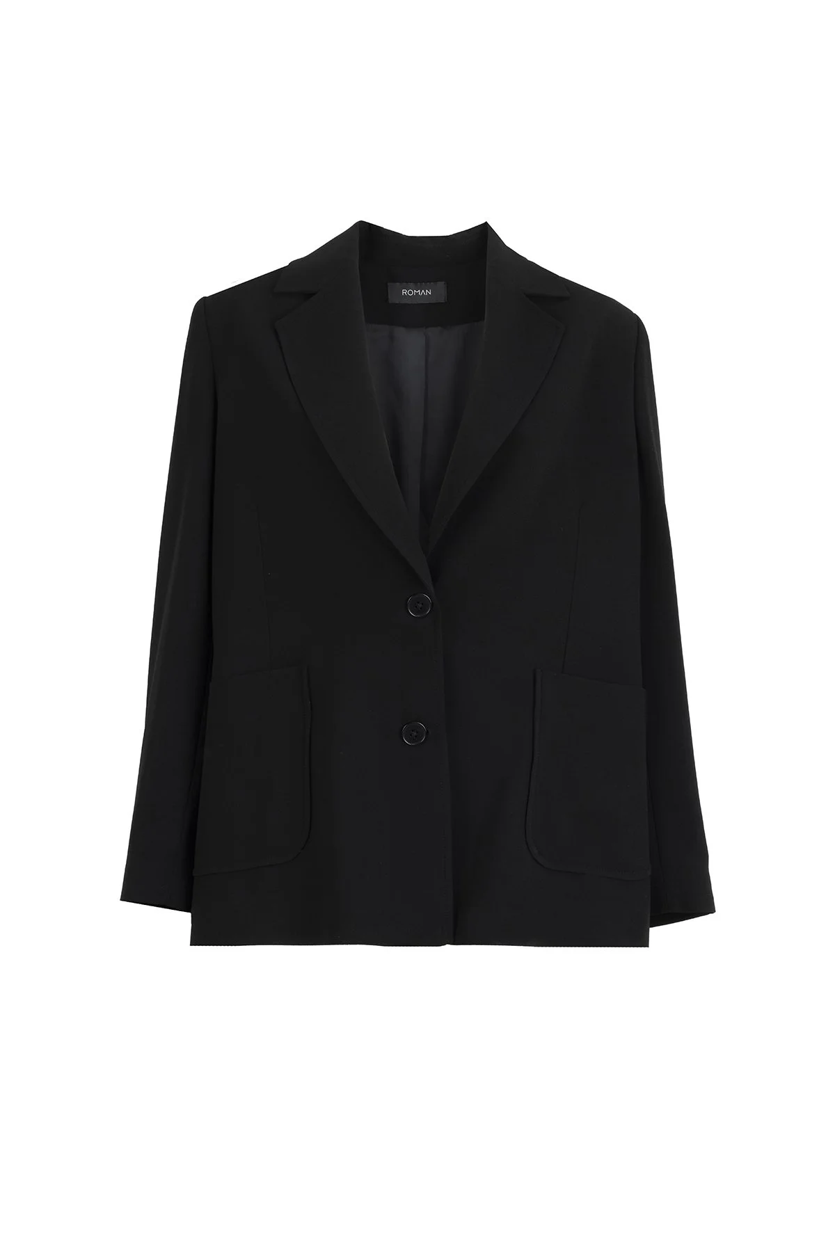 Cep Detaylı Ceket Siyah - 1