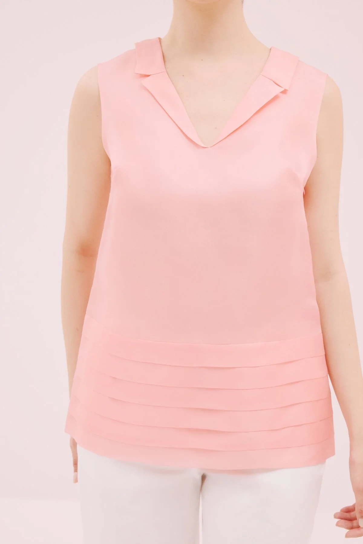 İpek Bluz Pembe - 1
