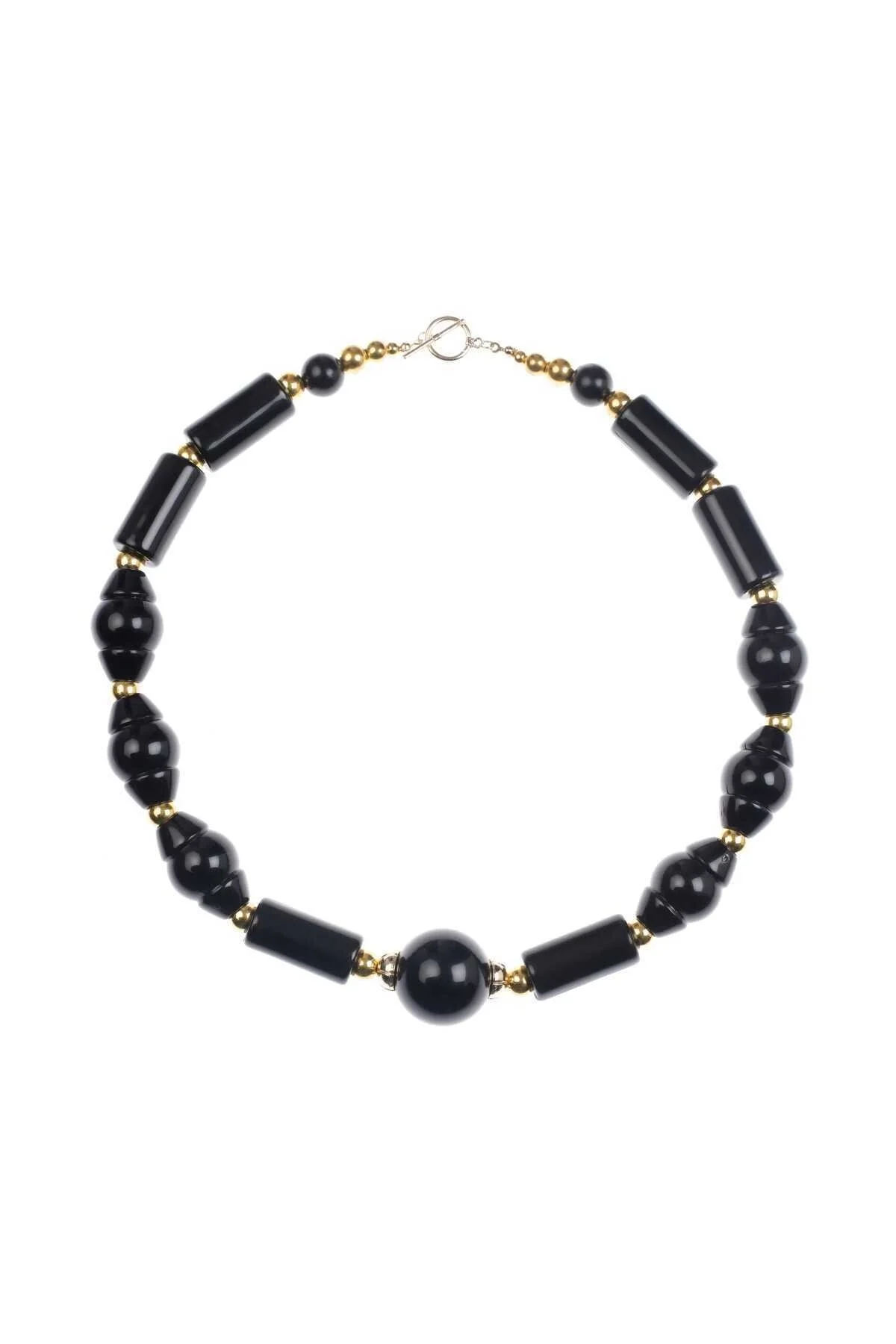  İri Boncuklu Uzun Kadın Kolye Standart Renk - 2