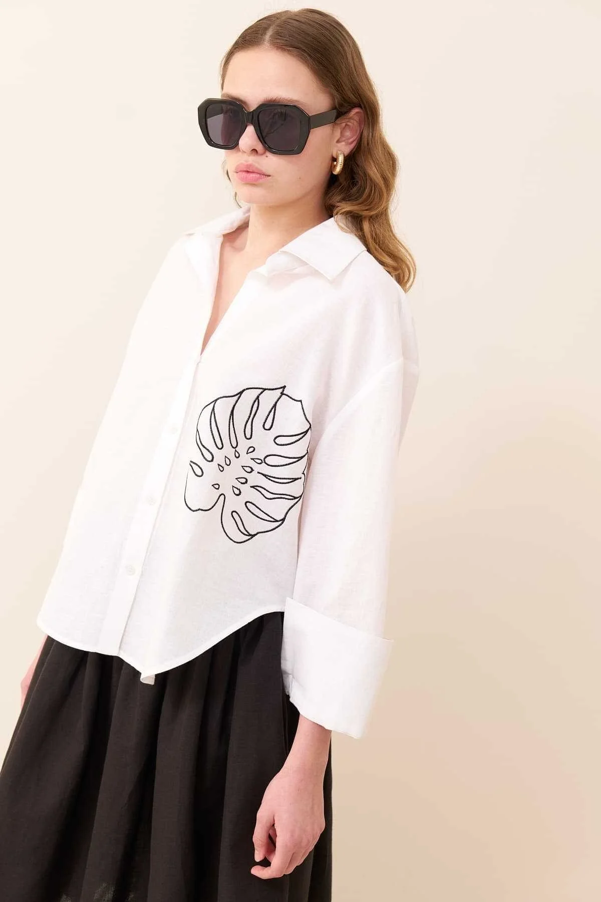 İşlemeli Gömlek Standart Renk - 4