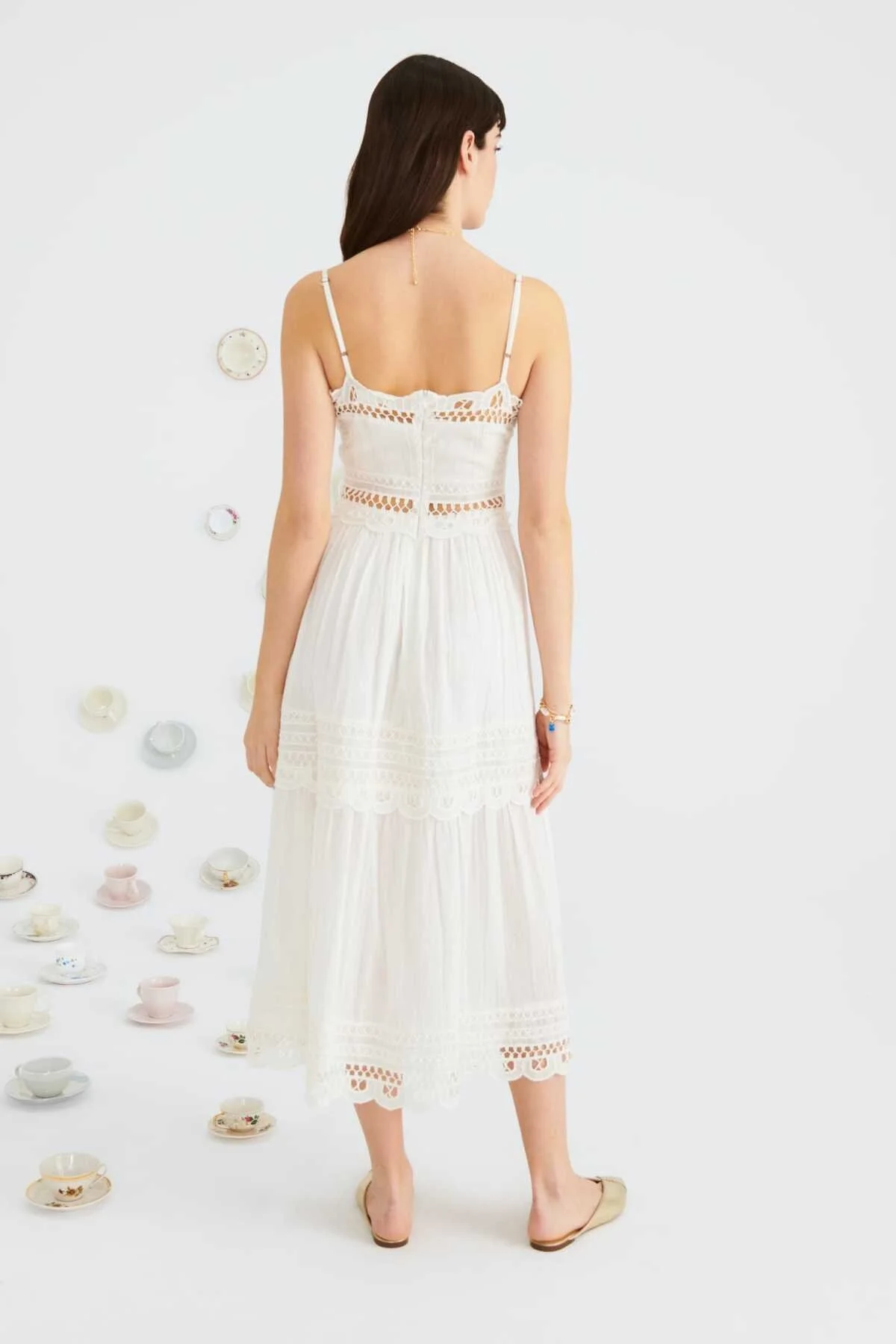 İşlemeli Günlük Elbise Standart Renk - 2