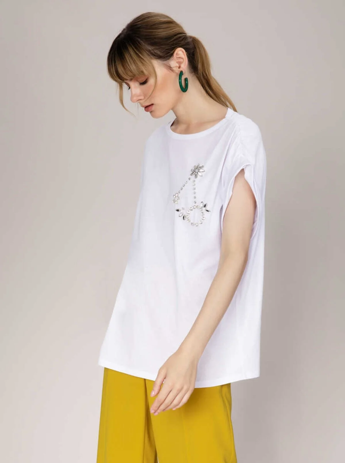 K19 54136 T-SHIRT Beyaz - 4