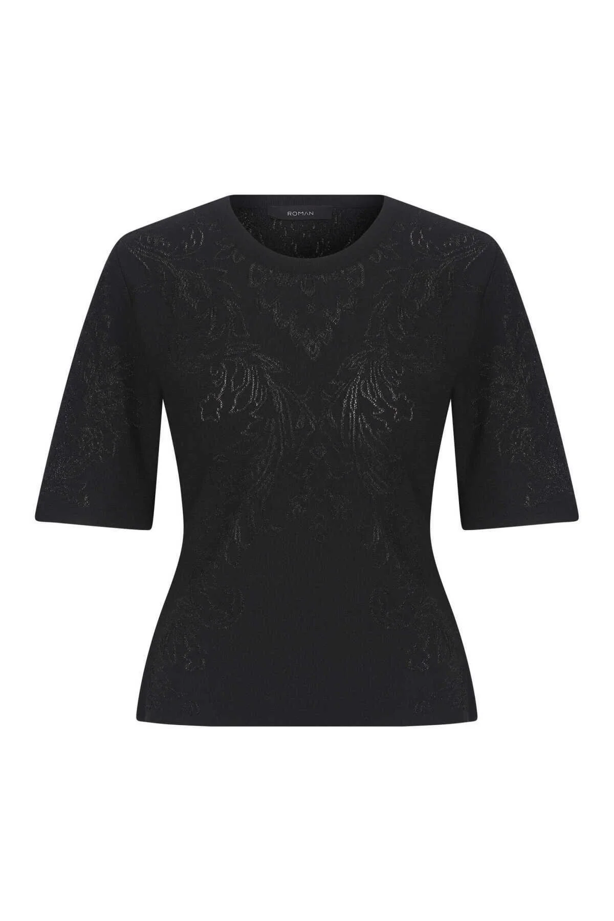 Kısa Kol Triko Siyah - 4