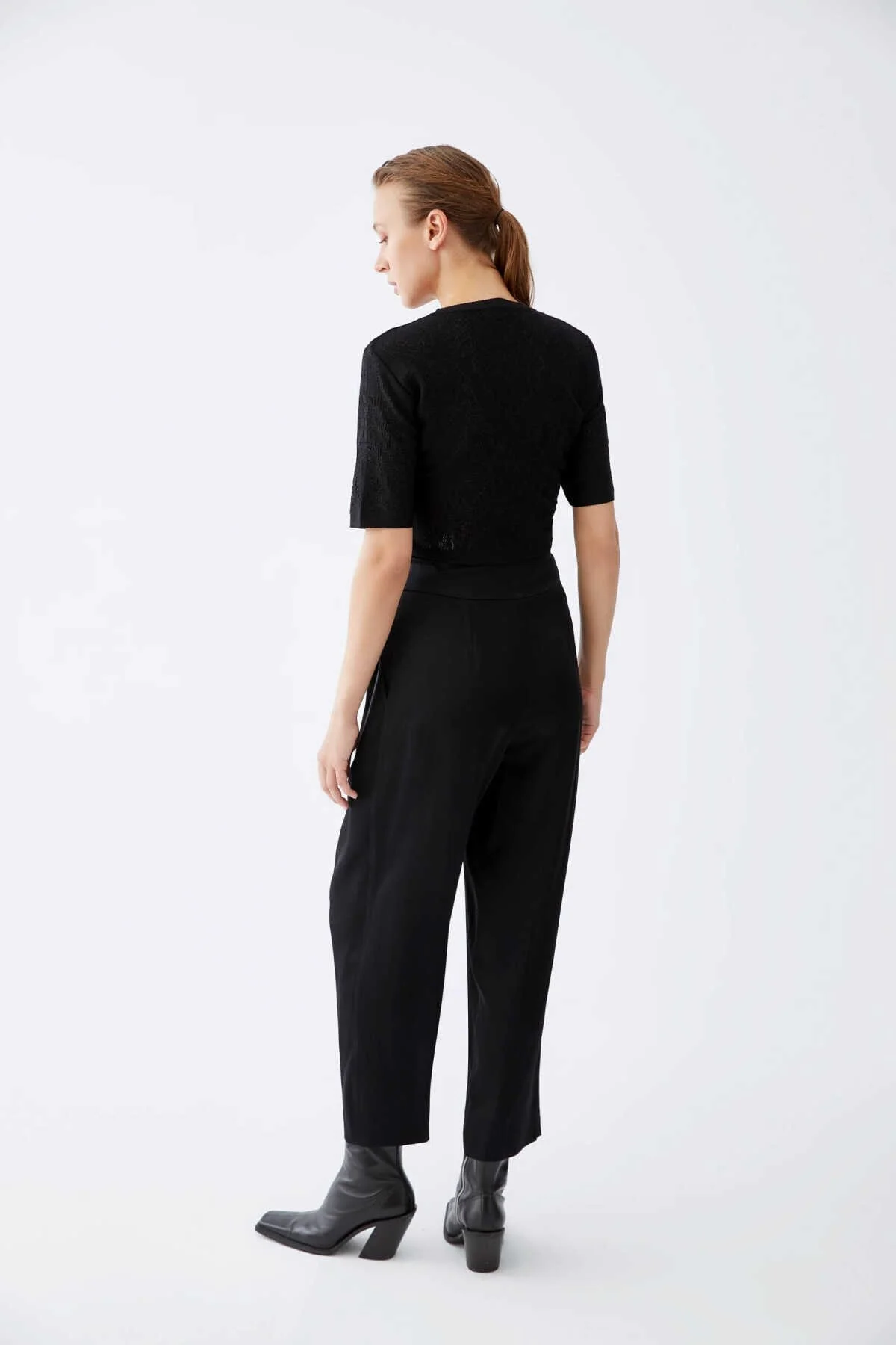 Kısa Kol Triko Siyah - 2