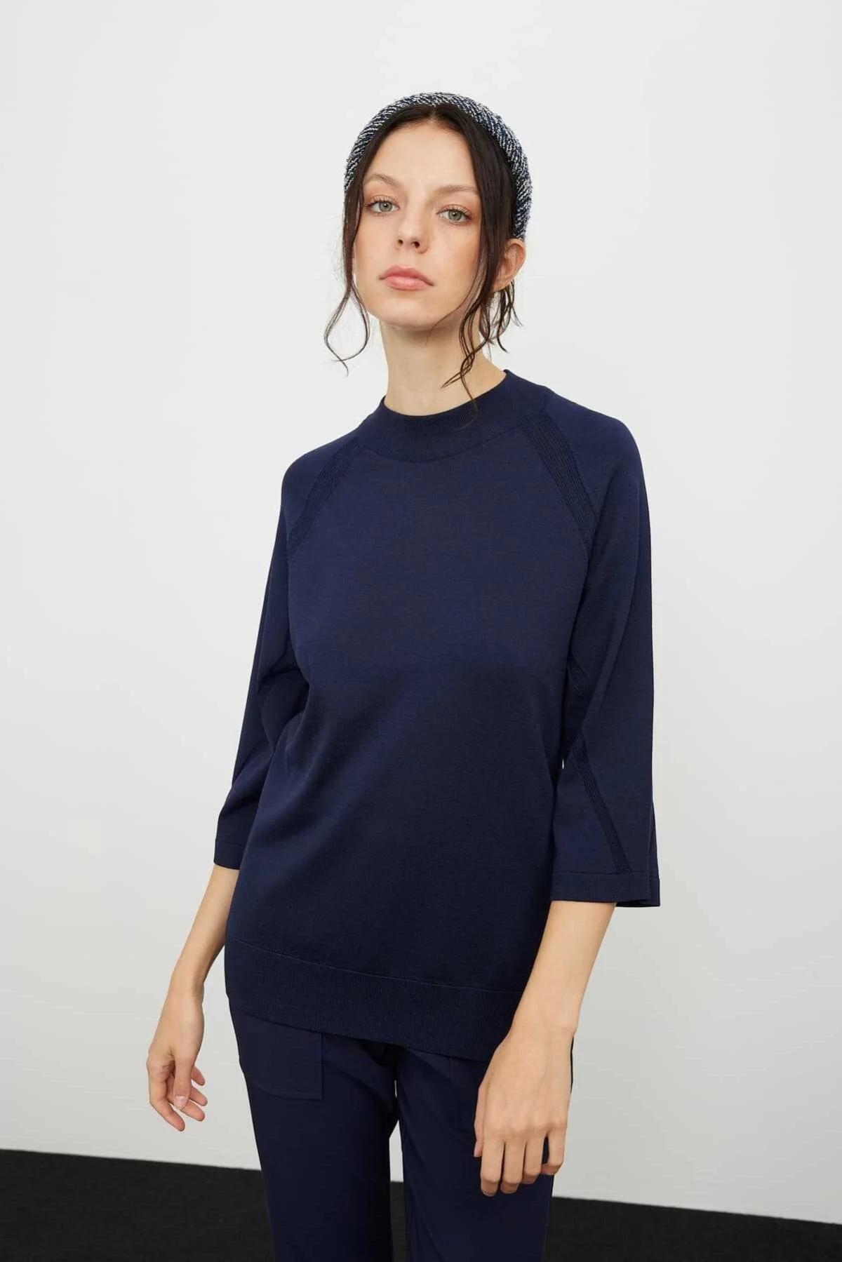 Truvakar Kol Basic Triko Lacivert - 1