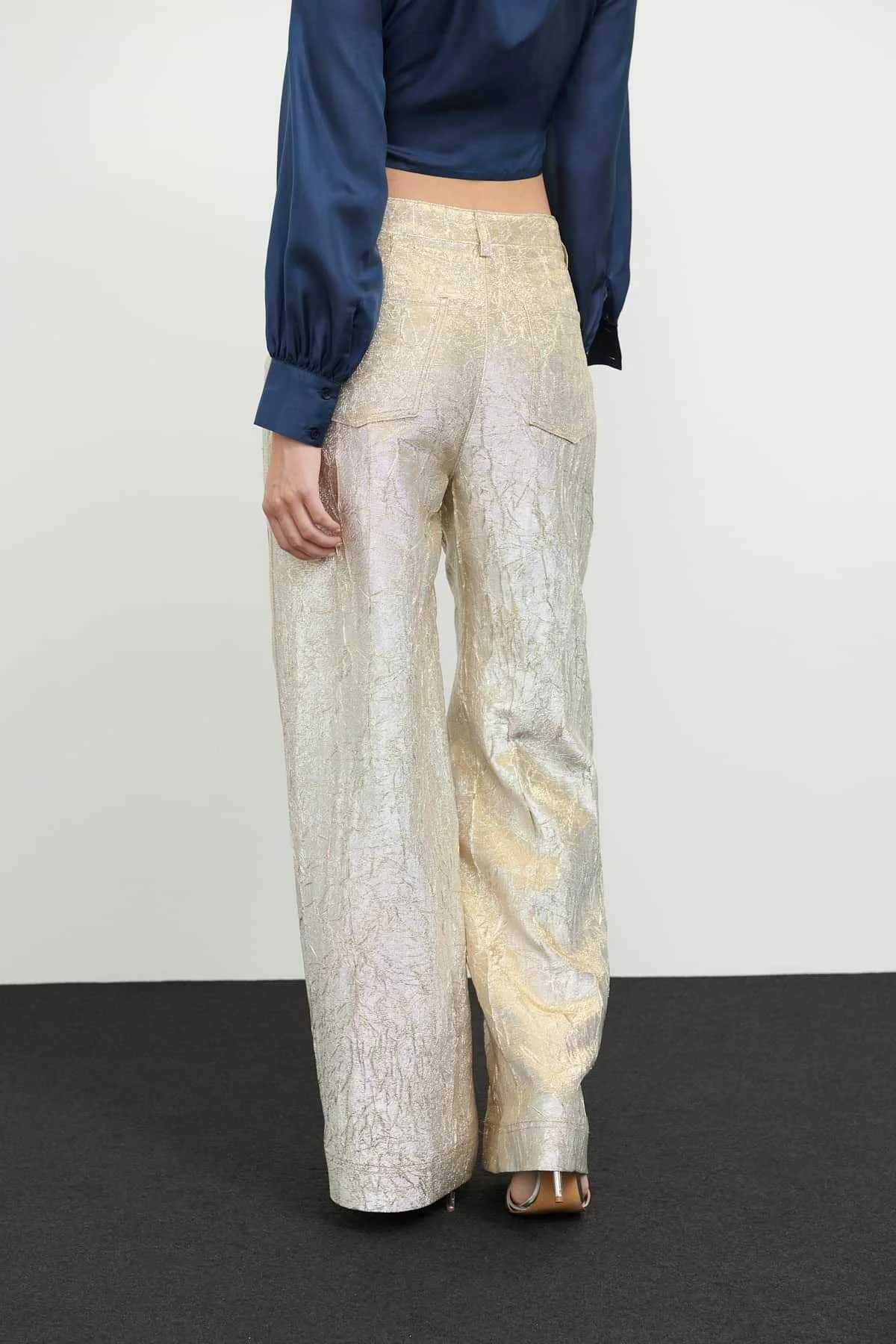 Jakarlı Pantolon Gold - 2