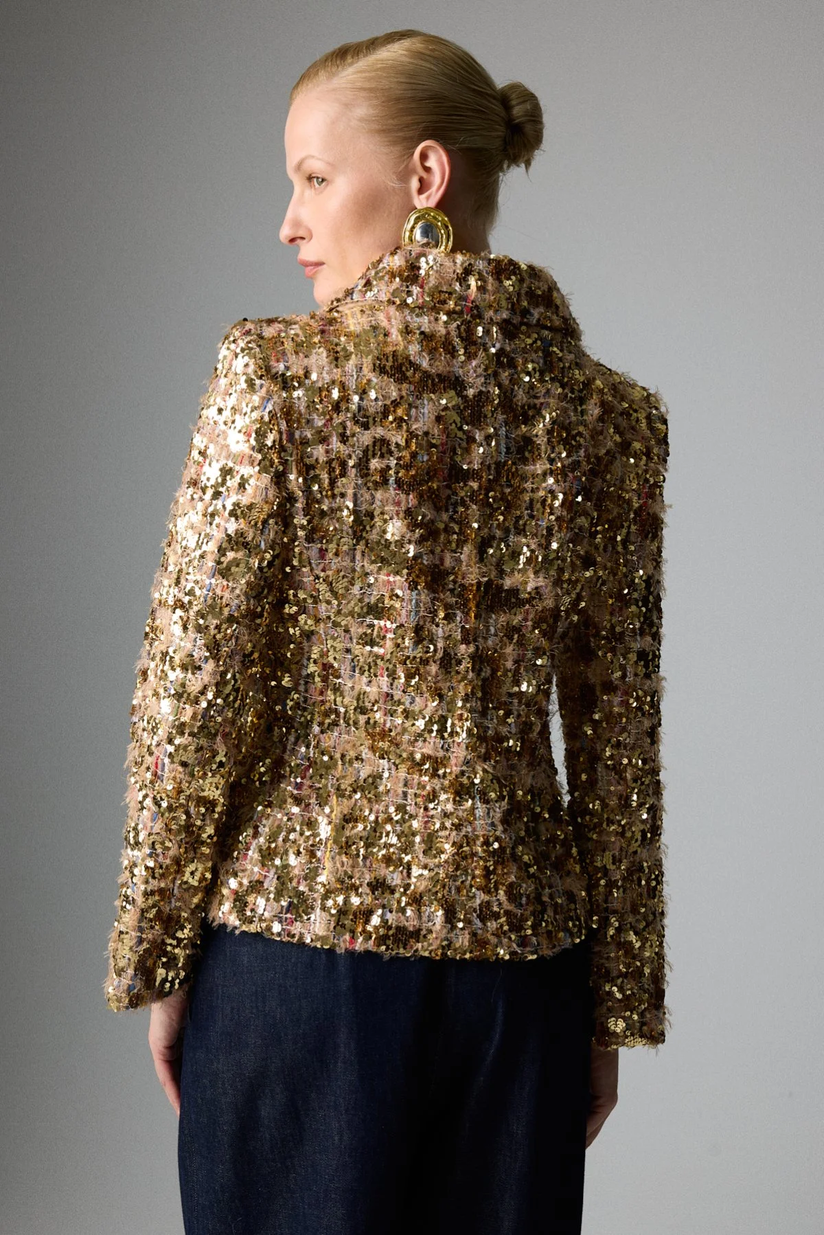 Çıtçıt Detaylı Payet Ceket Gold - 2