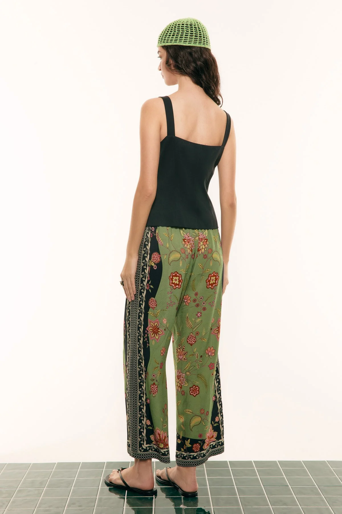 Kare Yaka Önden Düğmeli Fit Yelek Lacivert - 2