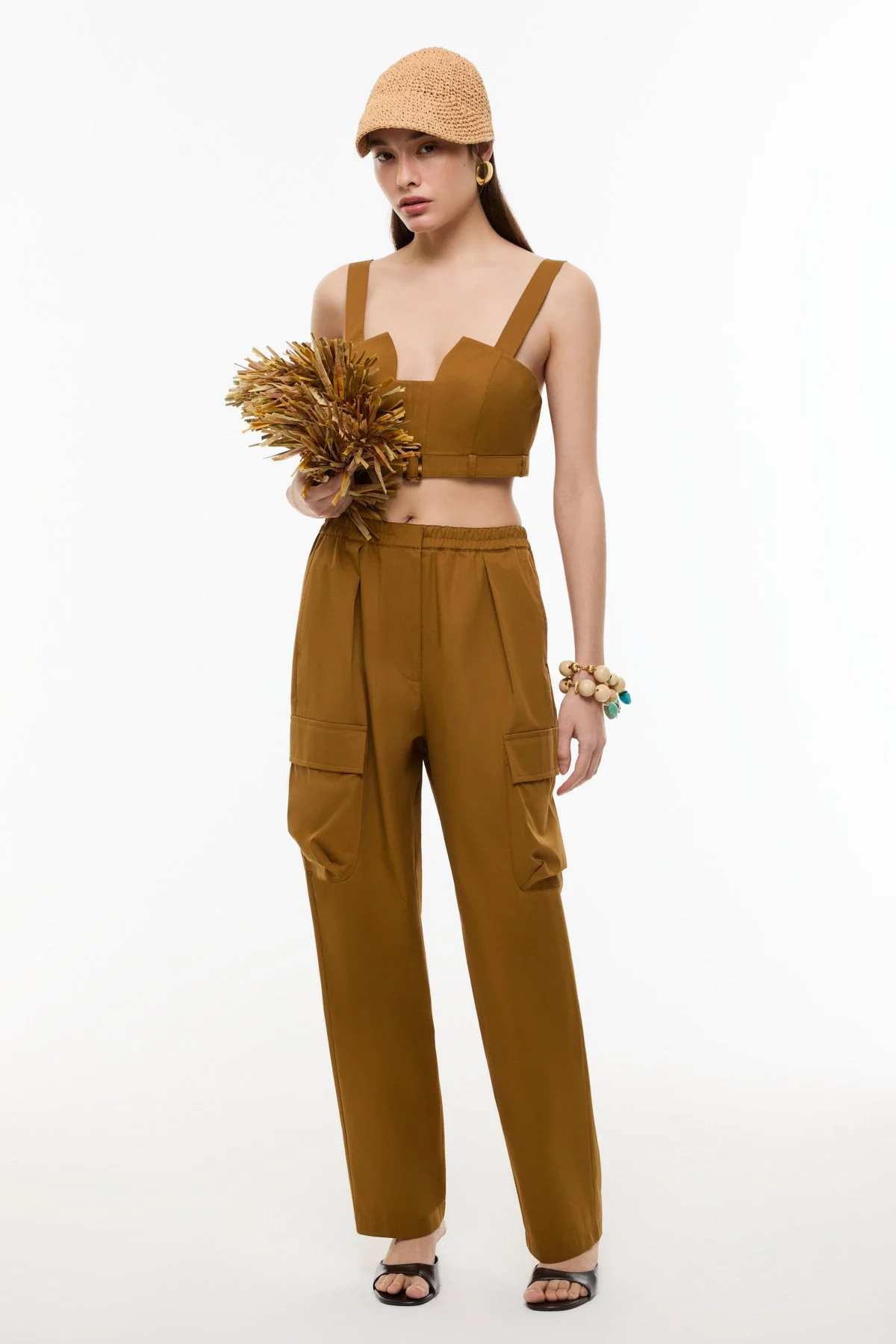 Kargo Cepli Pantolon Kahve - 1