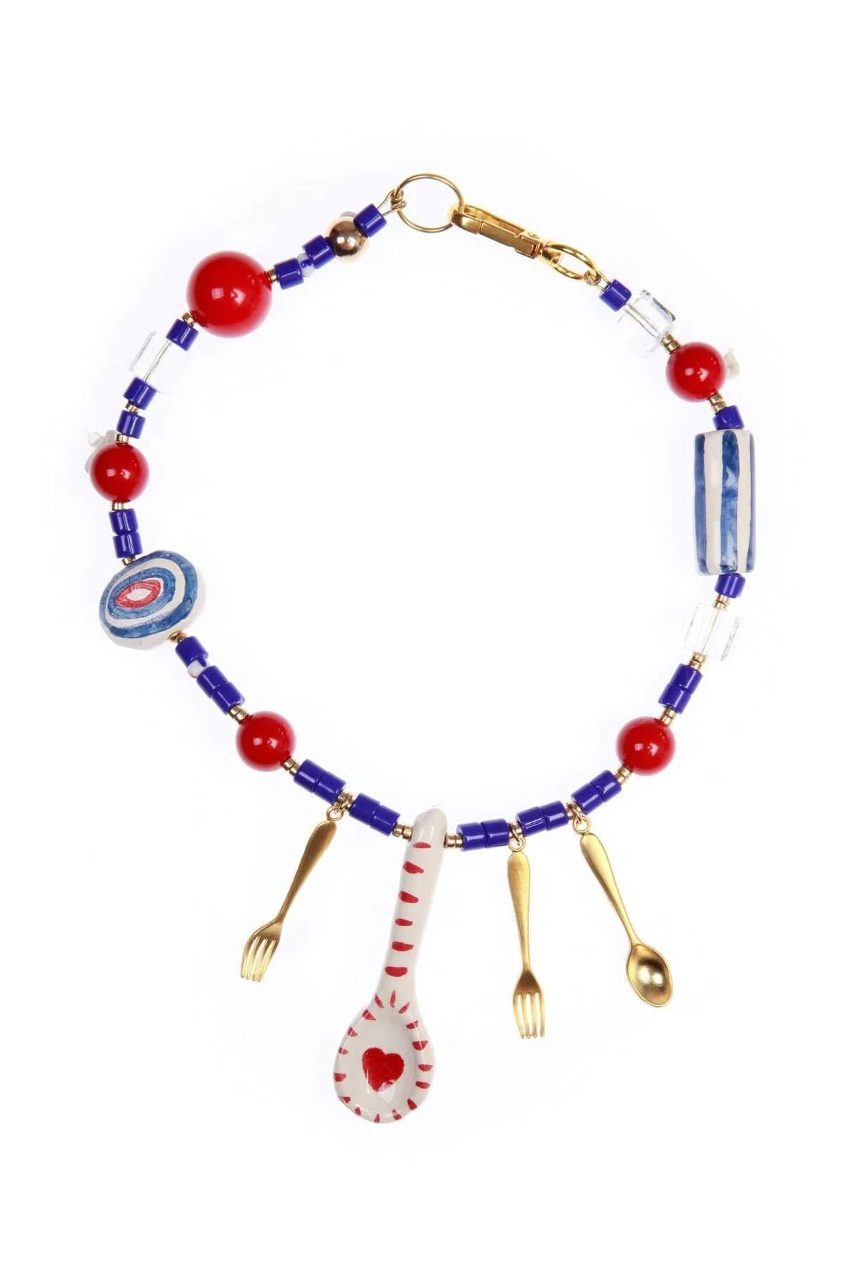 Kaşık Figürlü Seramik Kolye Standart Renk - 1