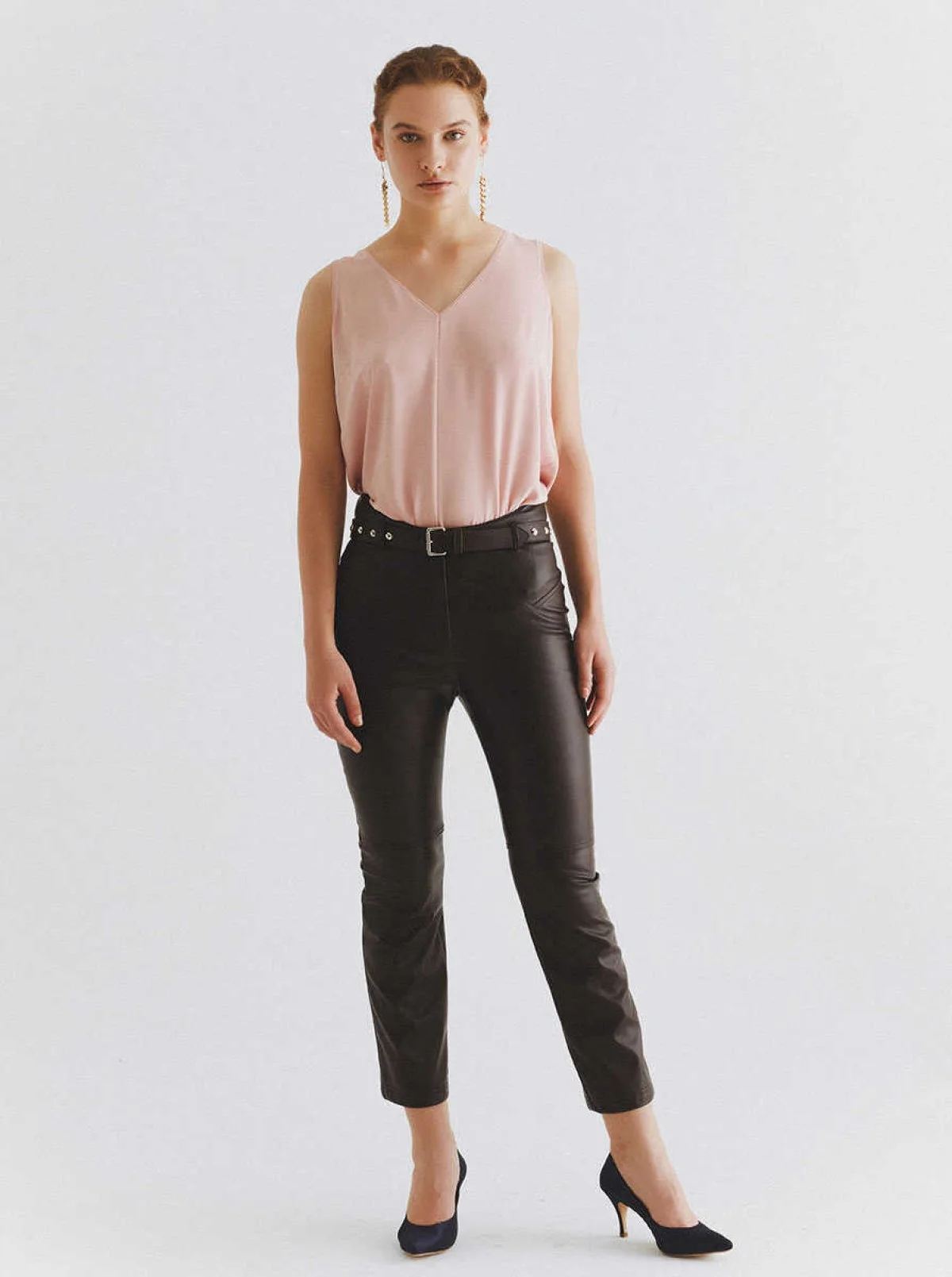  Kemer Detaylı Pantolon Kahve - 1