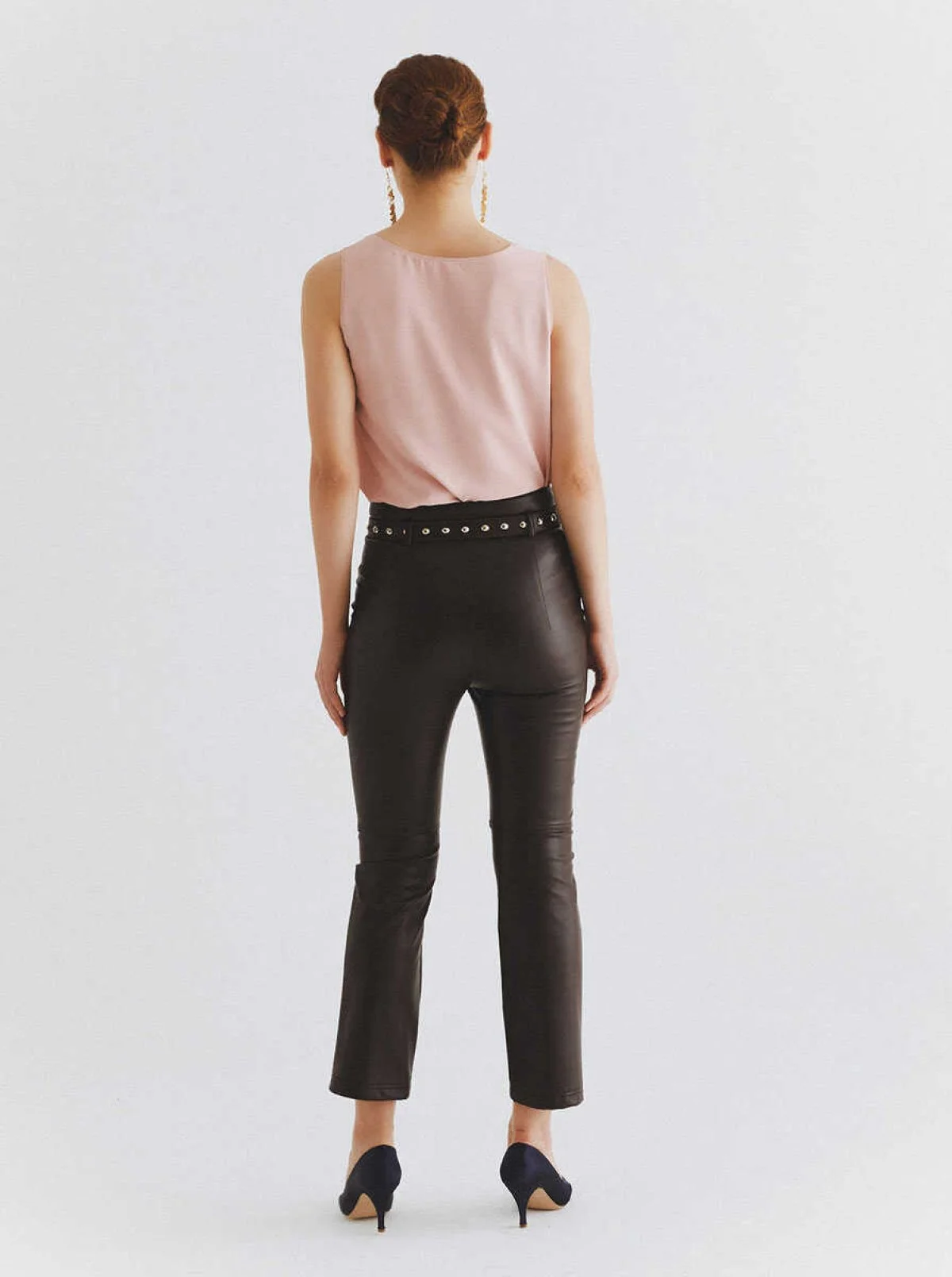  Kemer Detaylı Pantolon Kahve - 2