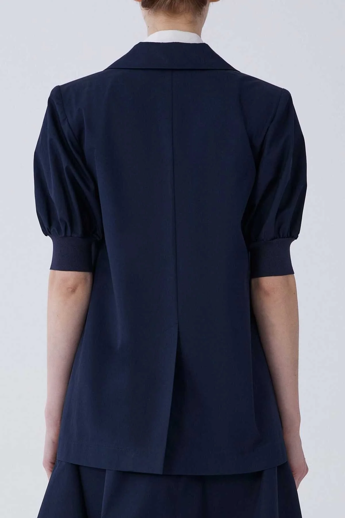 Kısa Kol Tek Düğme Ceket Lacivert - 2