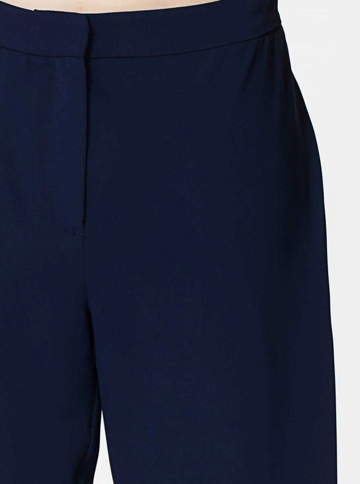  Kısa Paça Balon Kadın Pantolon Lacivert - 4