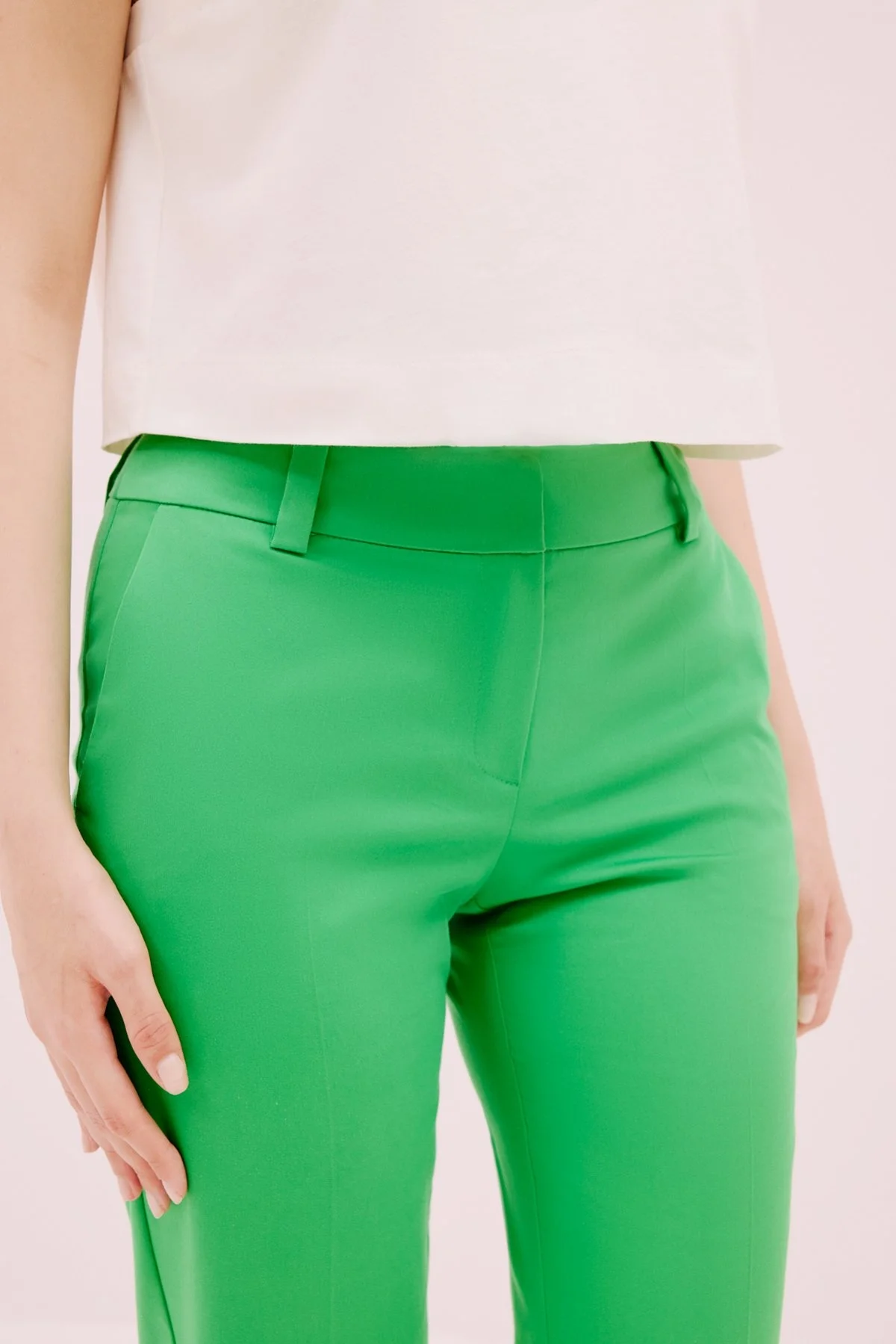 Kısa Paça Pantolon Yeşil - 3