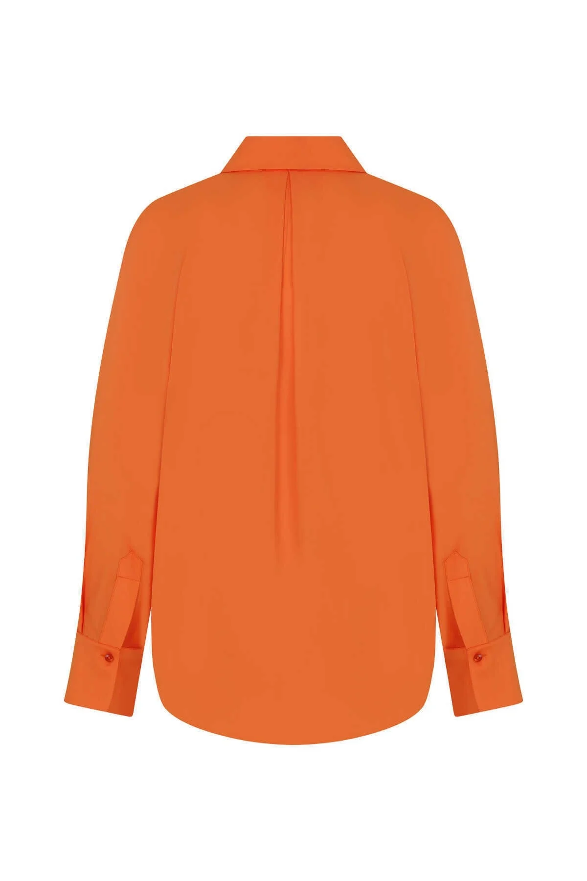 Klasik Kadın Gömlek Oranj - 5
