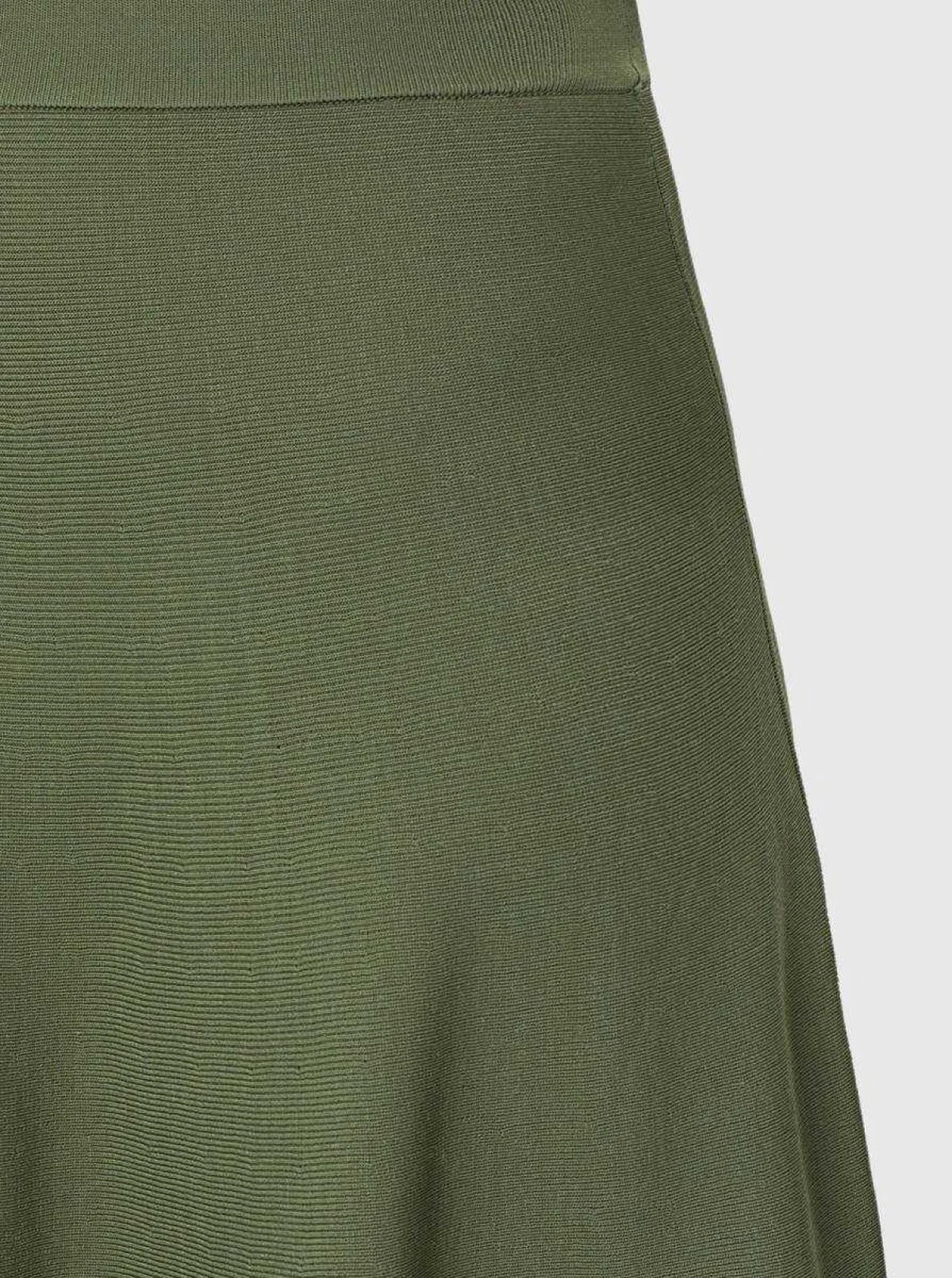  Kloş Koyu Triko Etek Yeşil - 3