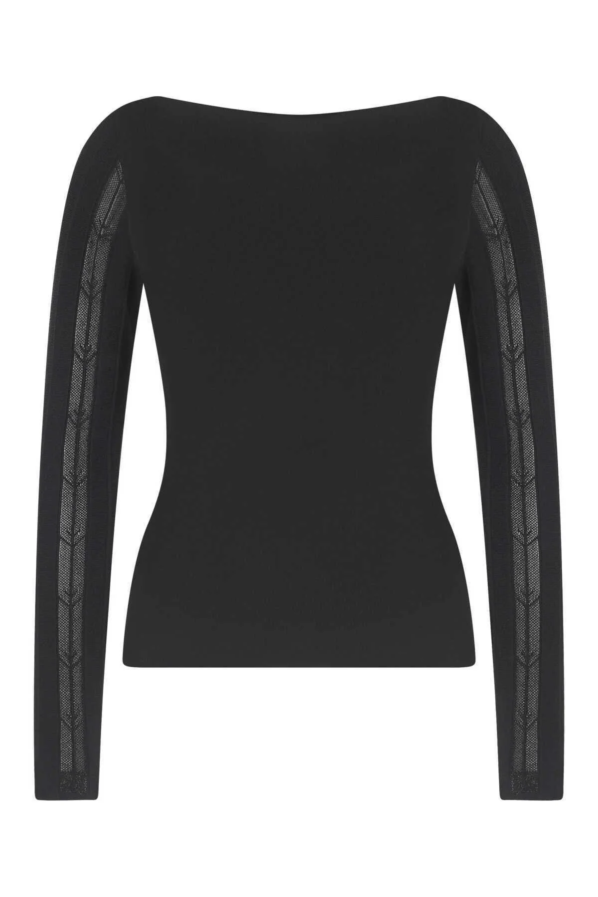  Kol Detaylı Triko Siyah - 5