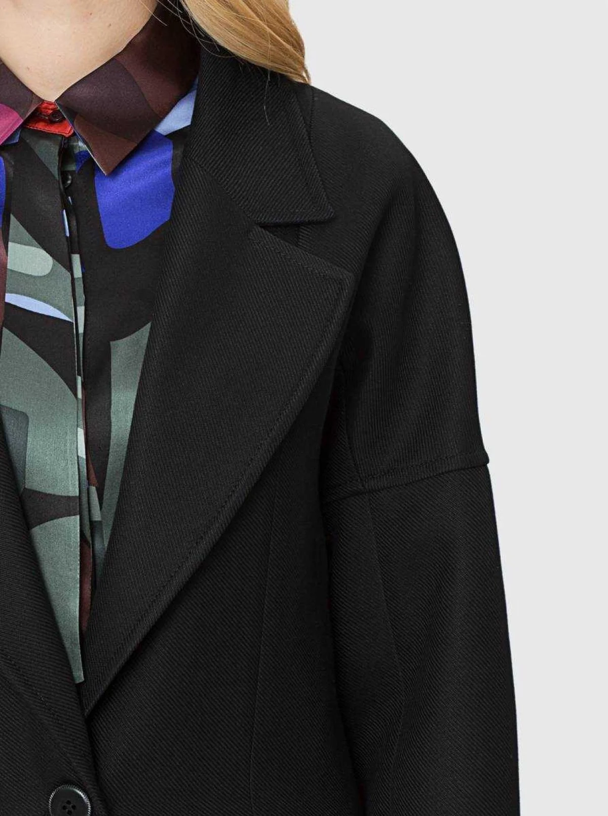  Kolları Geniş Cep Detaylı Kap Siyah - 3