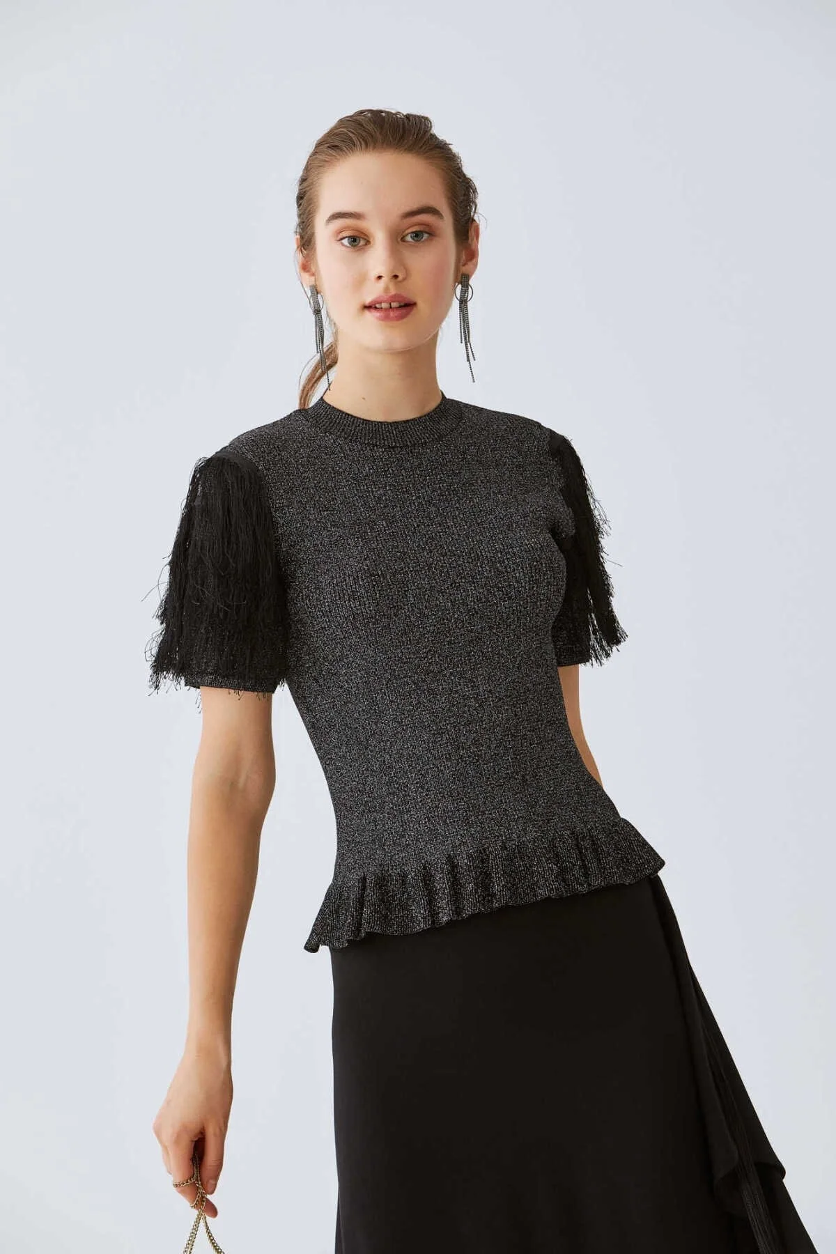  Kolları Püsküllü Triko Standart Renk - 4