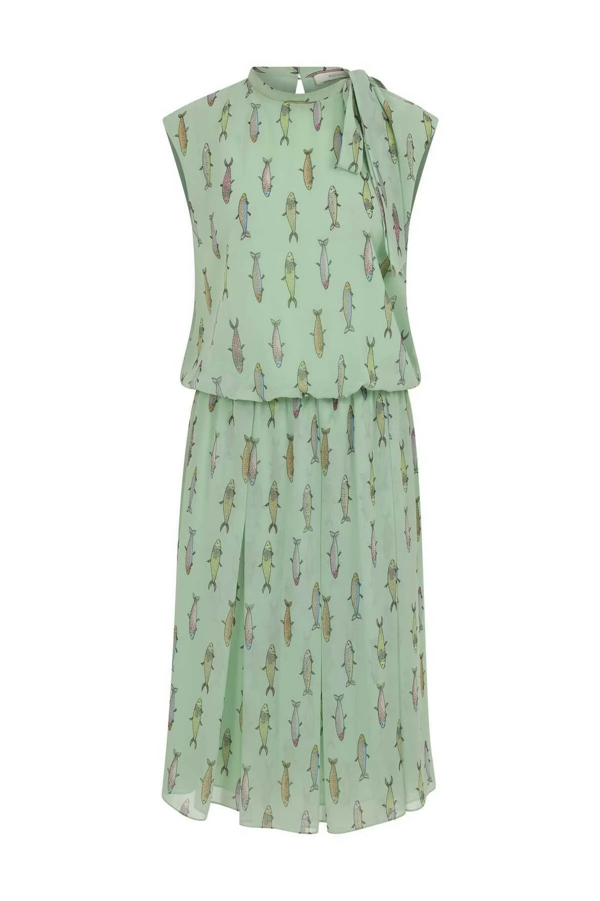 Yırtmaçlı Elbise Standart Renk - 4