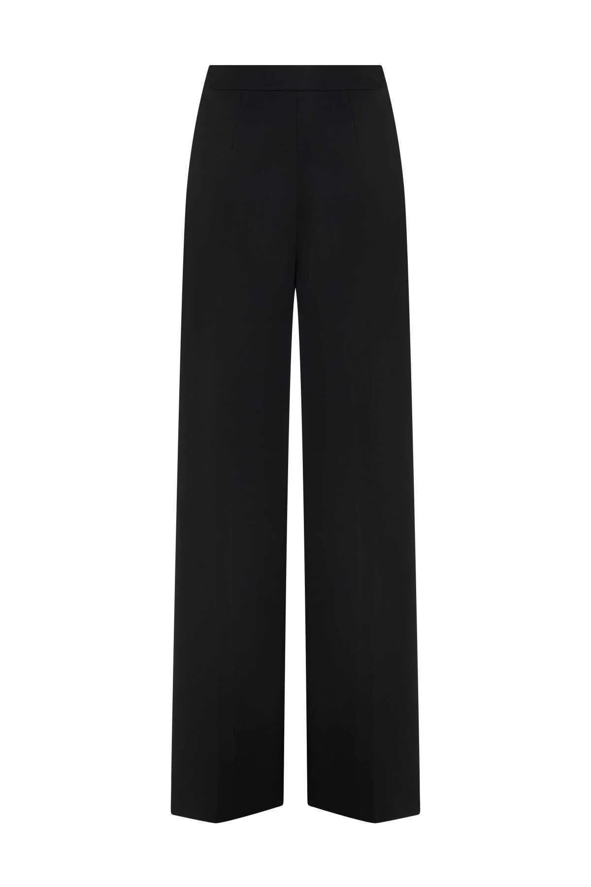  Krep Kadın Pantolon Siyah - 4