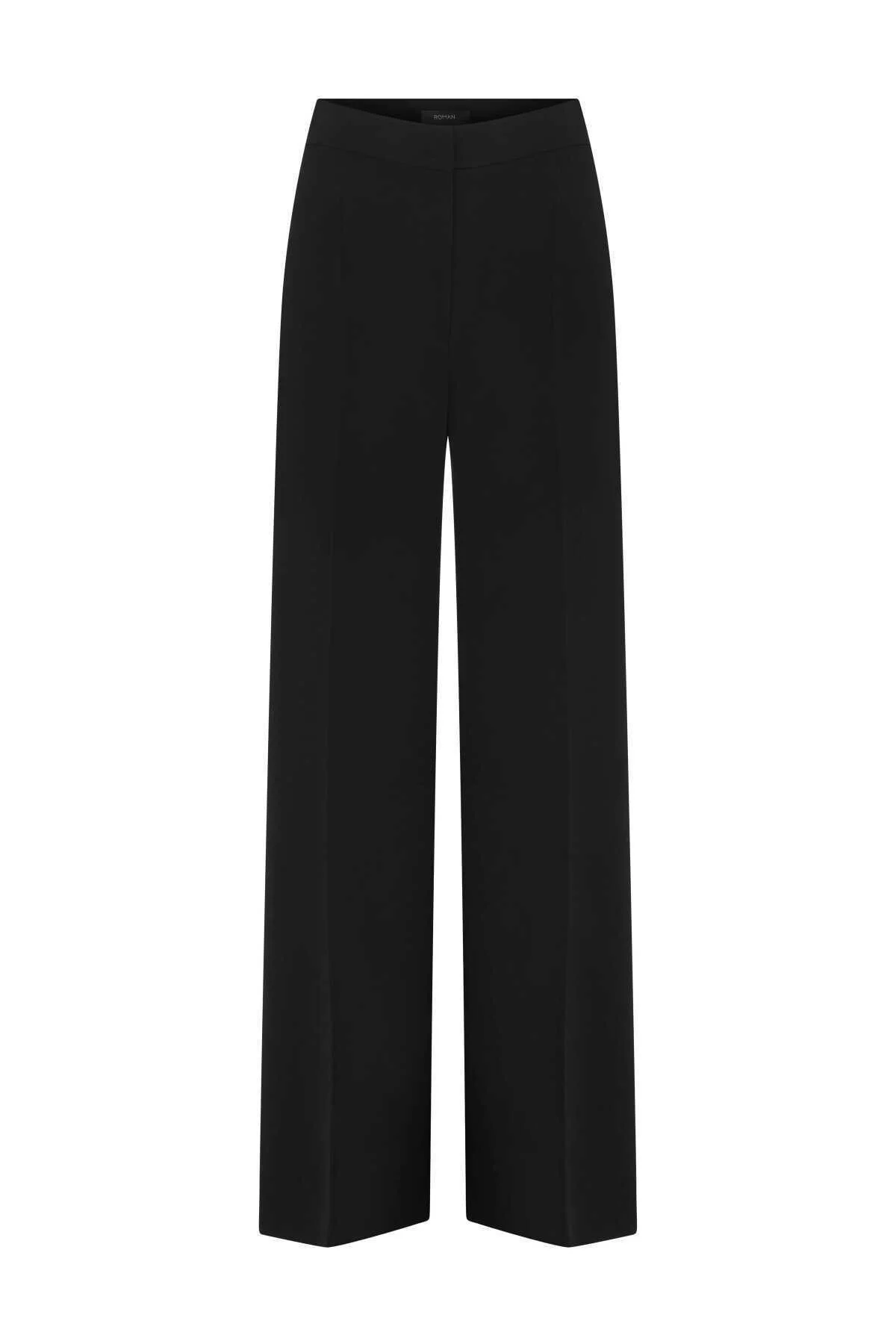  Krep Kadın Pantolon Siyah - 3