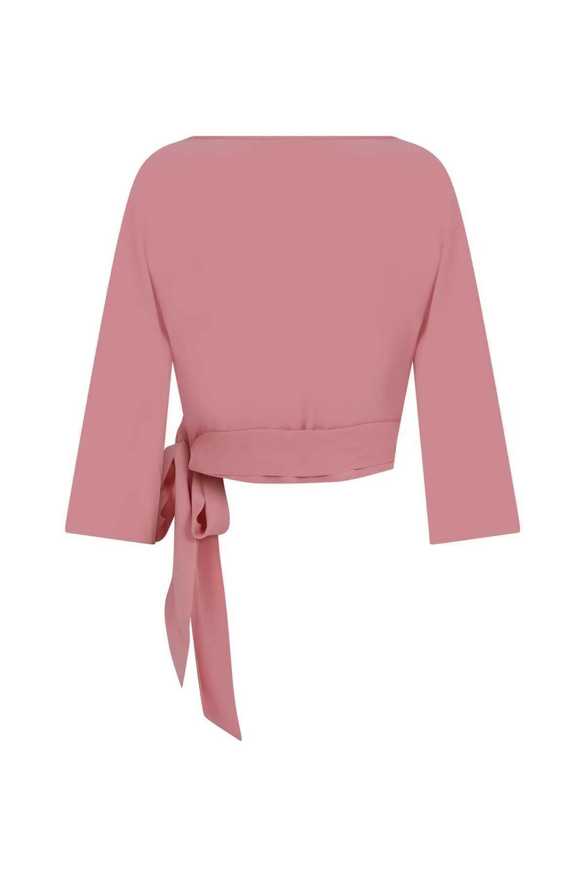 Kruvaze Bluz Pembe - 5