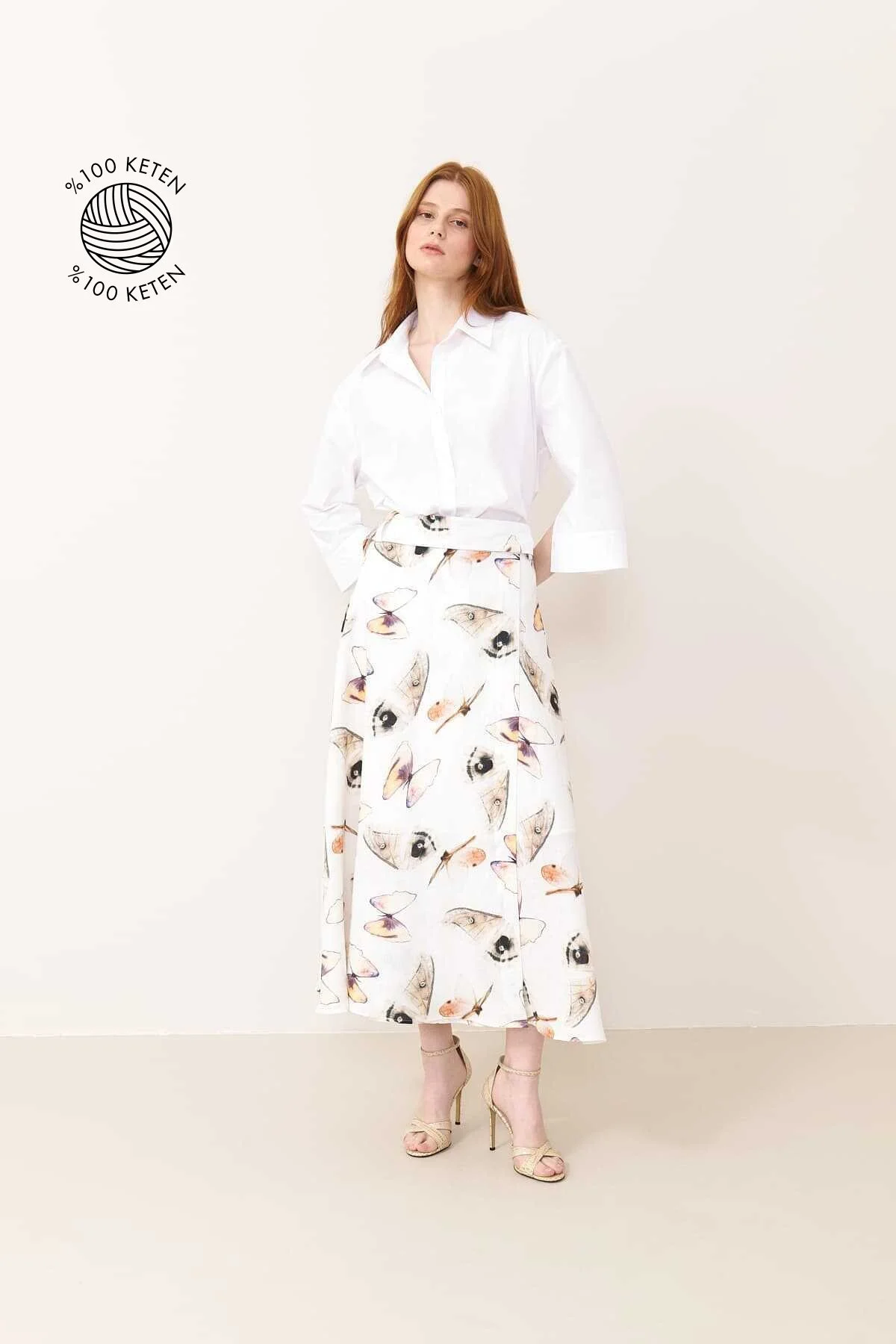 Kruvaze Midi Boy Keten Etek Standart Renk - 1