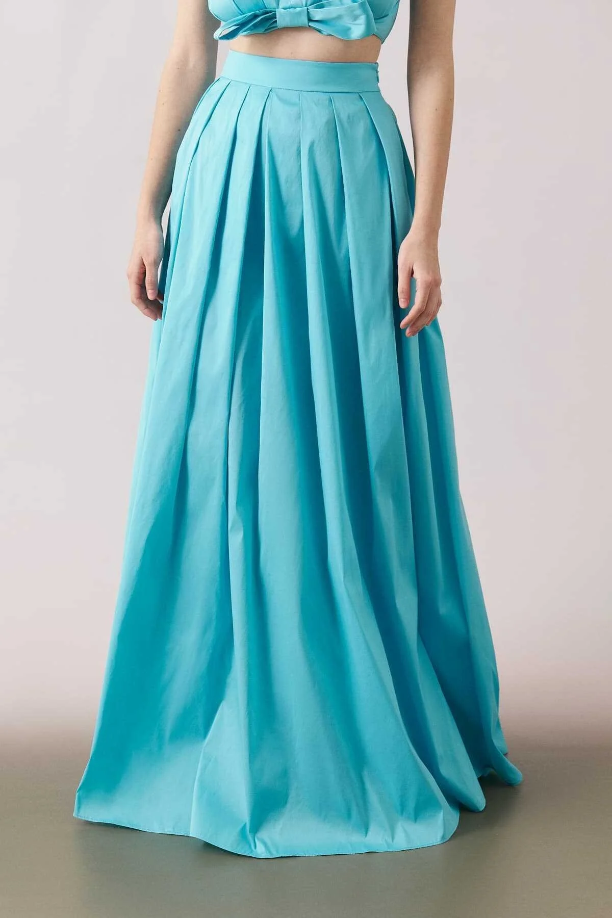 Maksi Boy Tafta Etek Mavi - 3