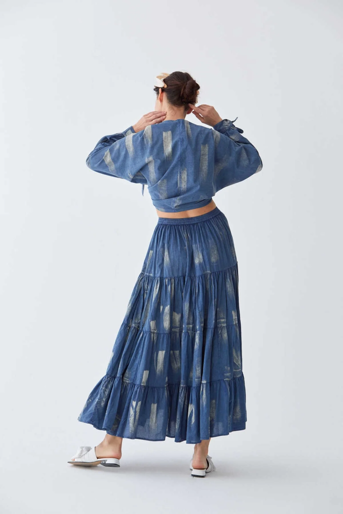 Midi Volanlı Etek Standart Renk - 2